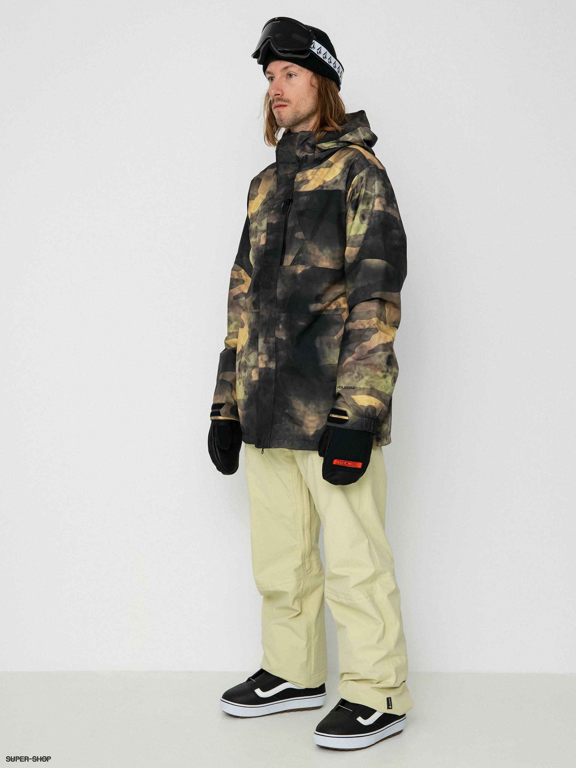 Mens Volcom L Gore Tex Snowboard jacket (camouflage)