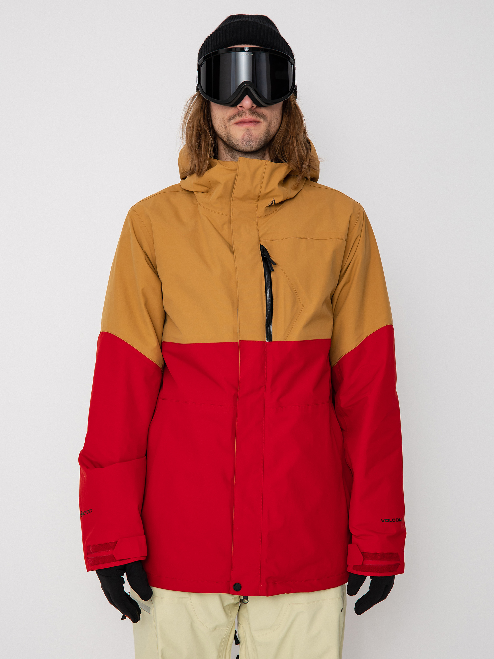 Mens Volcom L Gore Tex Snowboard jacket (caramel)