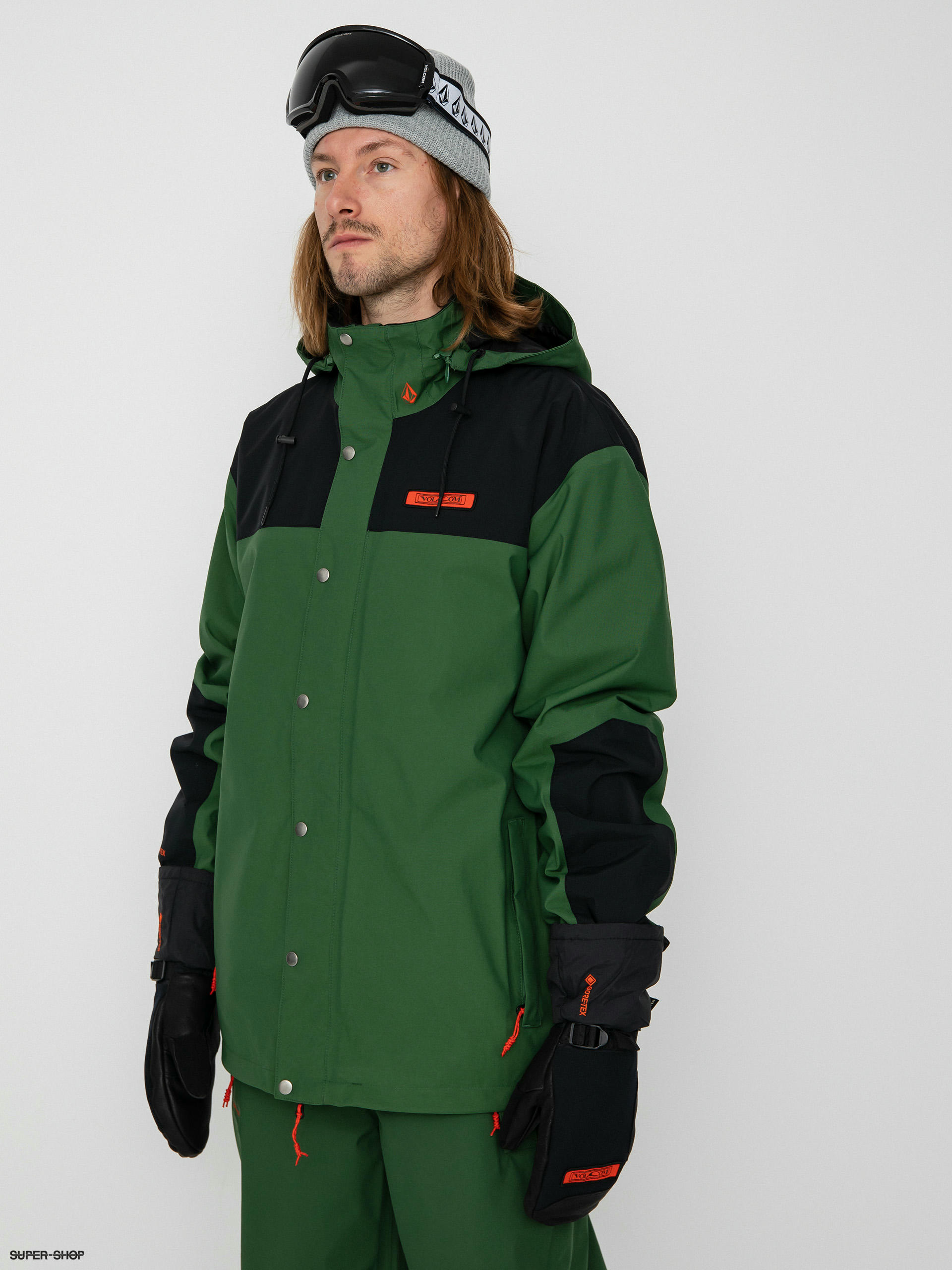 Mens Volcom Longo Gore Tex Snowboard jacket (military)