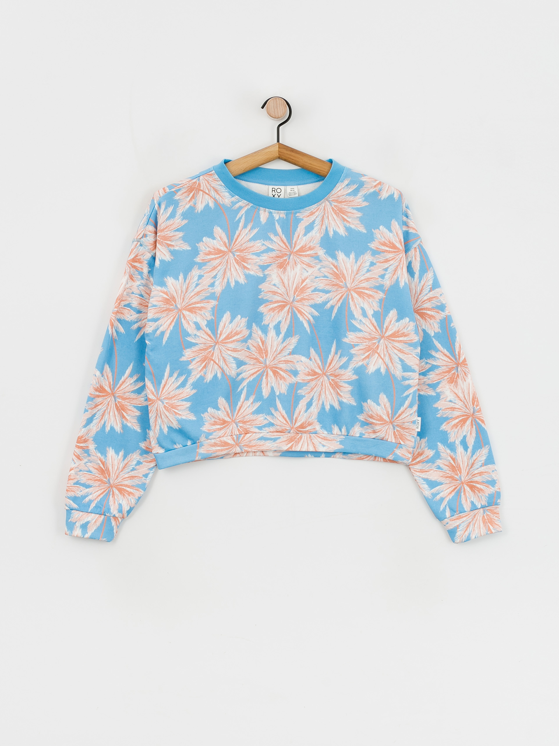 Roxy Off To The Beach Sweatshirt Wmn (azure blue palm island)