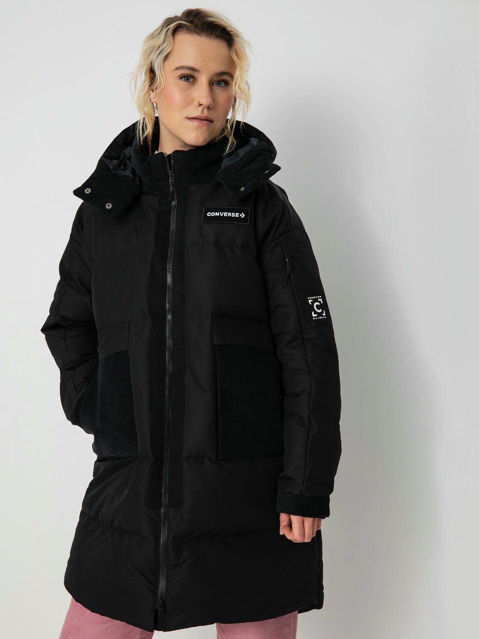 Converse Premium Fashion Long Down Jacke Wmn (black)