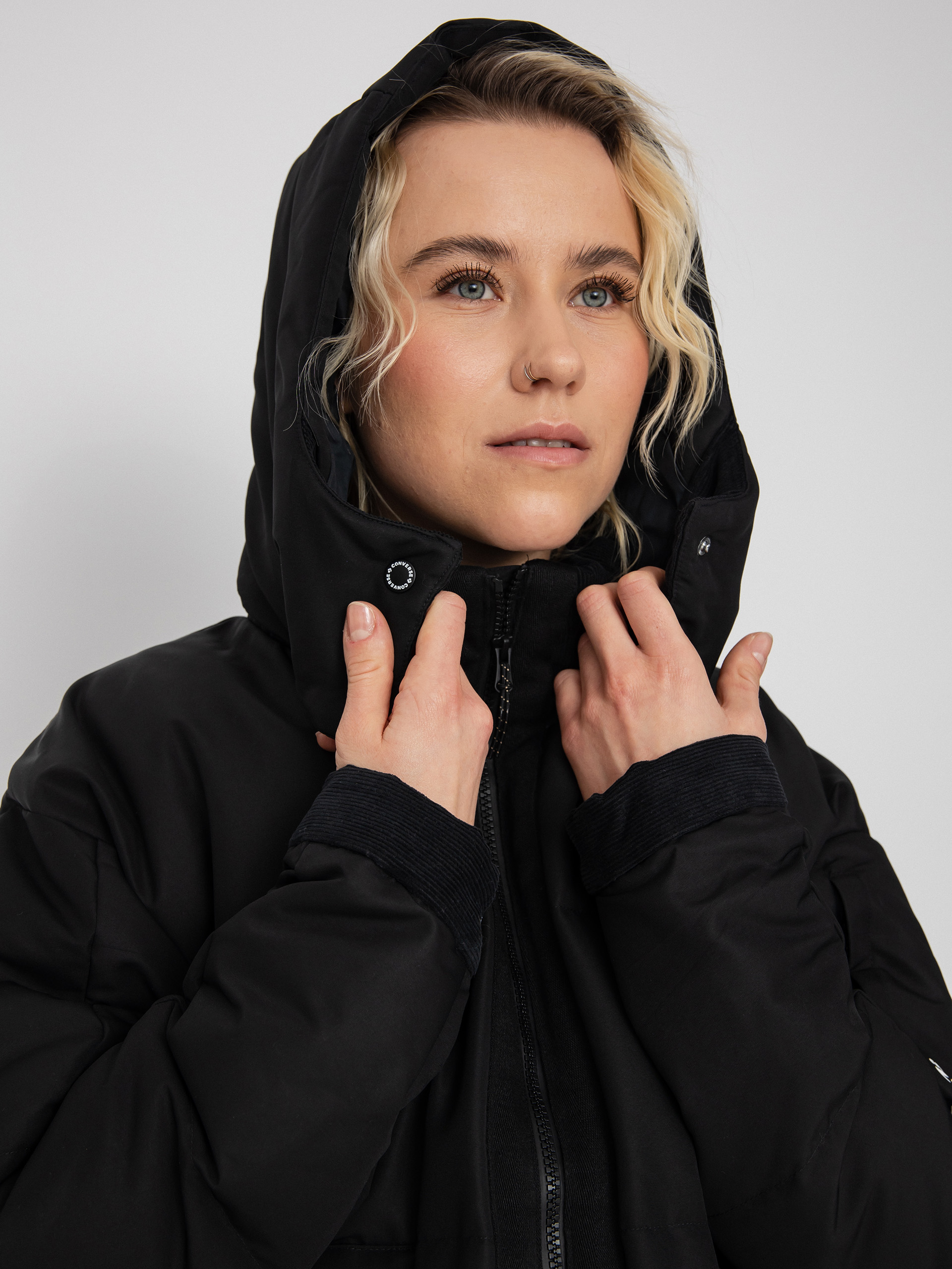 Converse Premium Fashion Long Down Jacke Wmn (black)