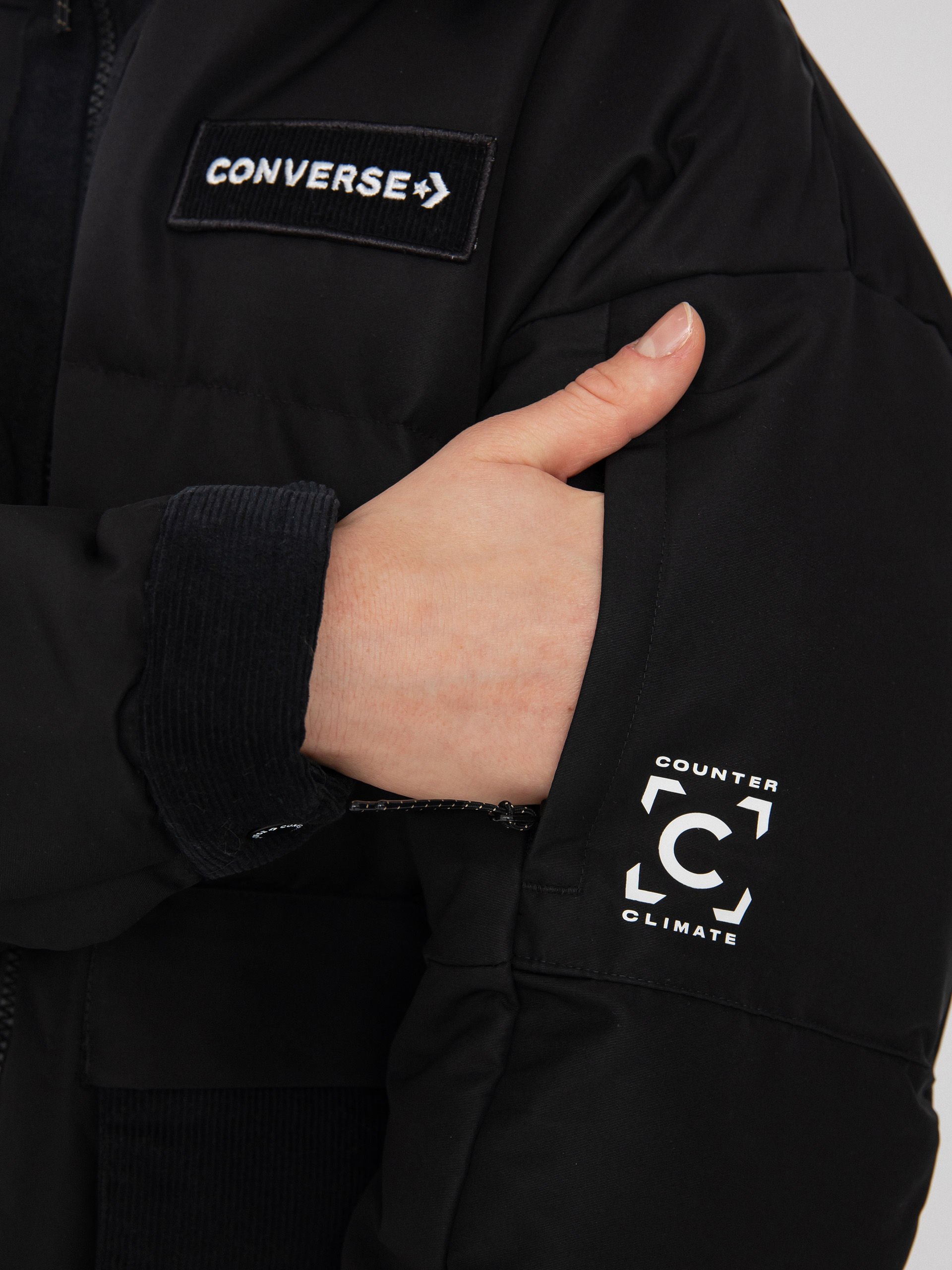 Converse Premium Fashion Long Down Jacke Wmn (black)