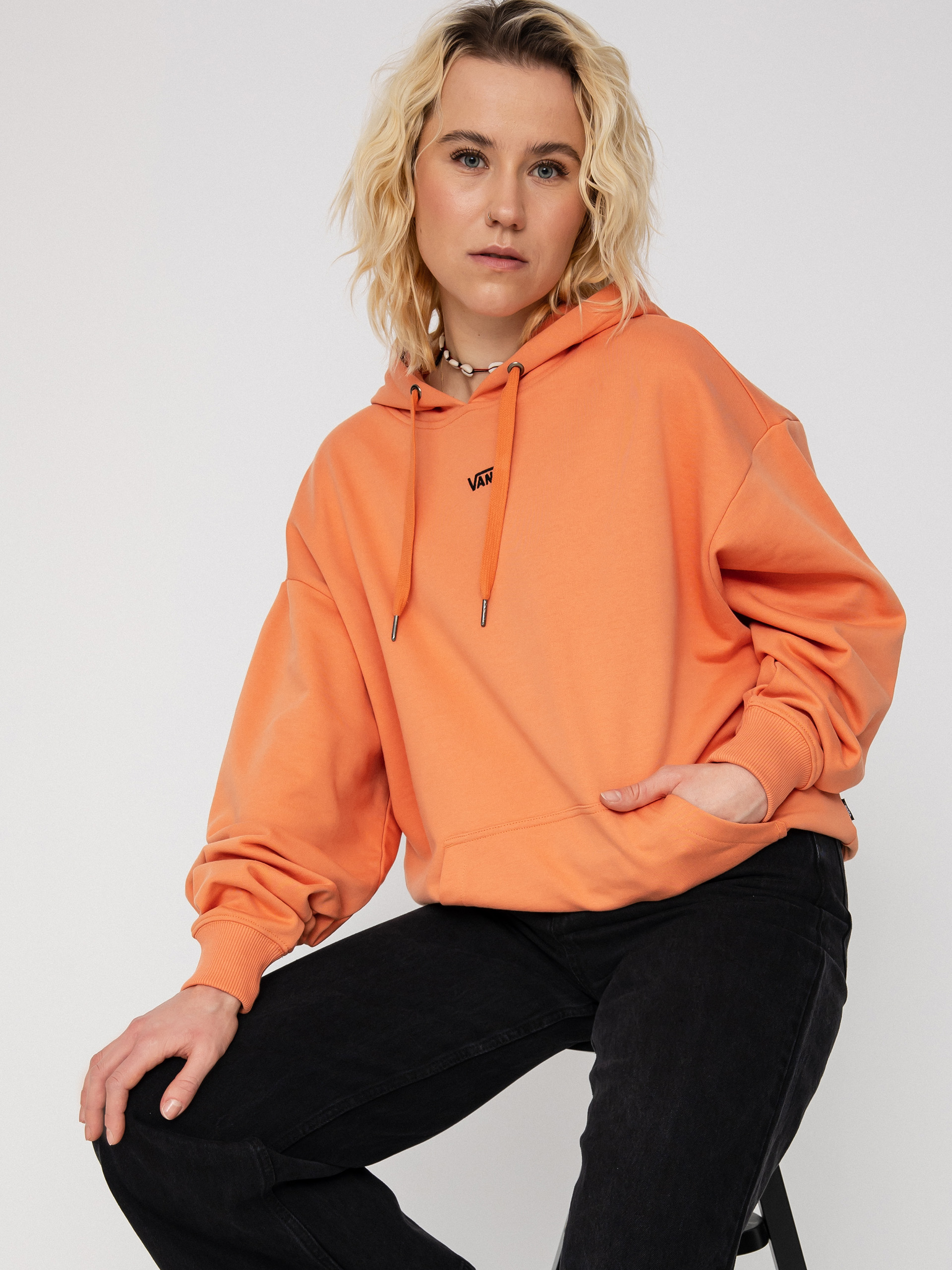 Vans x WTAPS Pullover Hoodie L オレンジ Vans VN0A4TRBZXT Vans x WTAPS Pullover Mens Hoodie - Orange/White