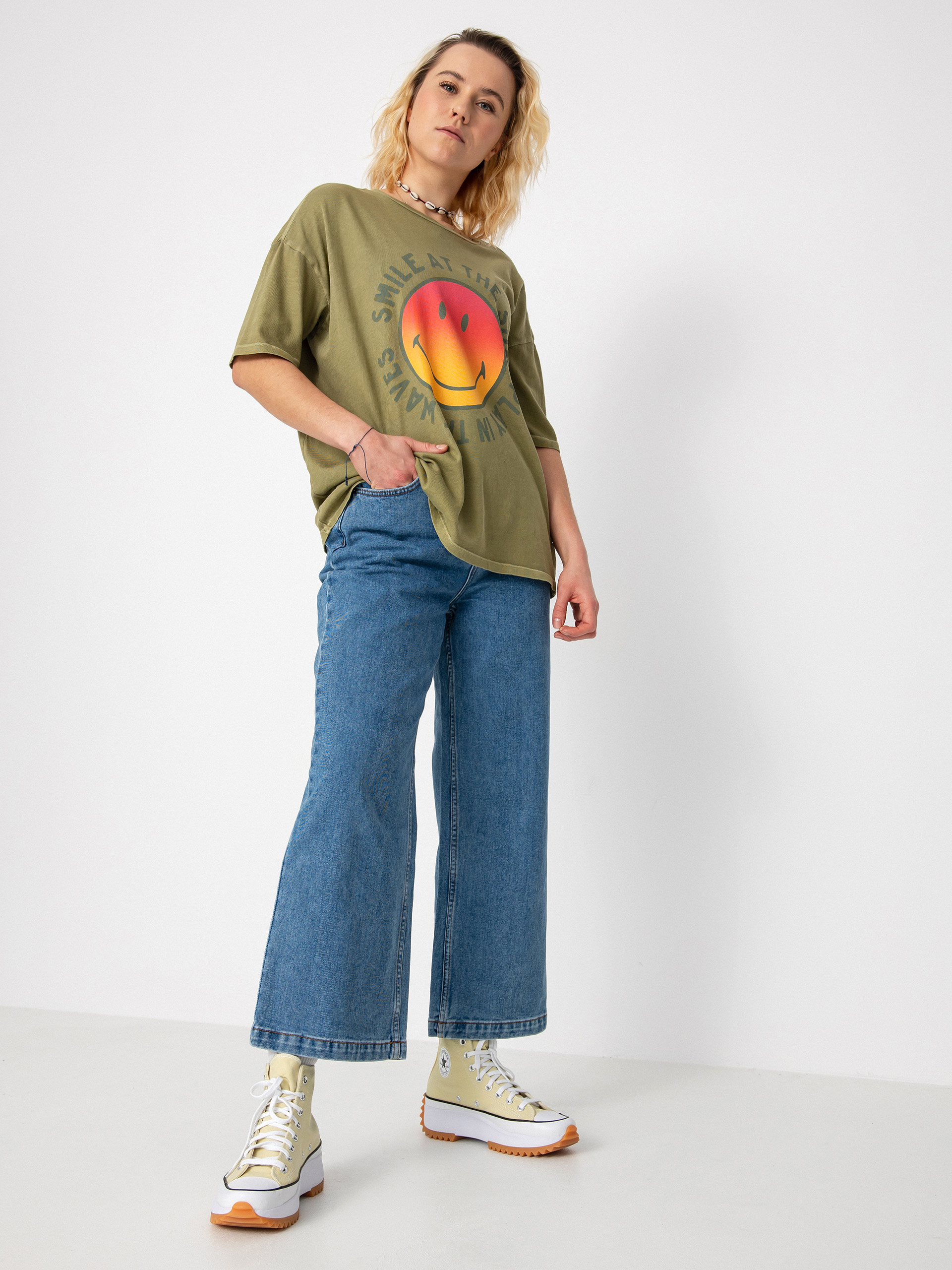 Billabong X Smiley True Boy T-shirt Wmn (split pea)