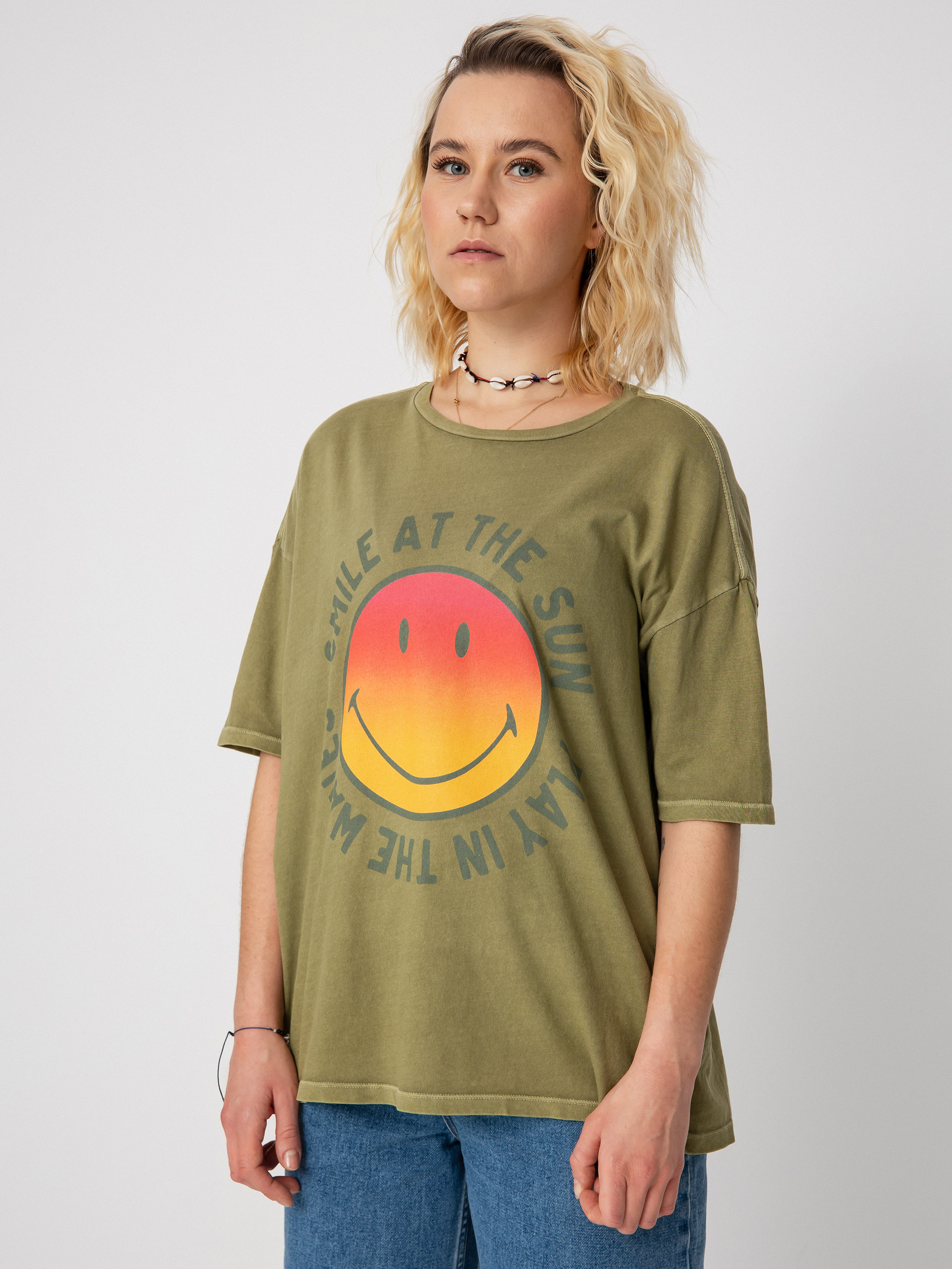 Billabong X Smiley True Boy T-shirt Wmn (split pea)