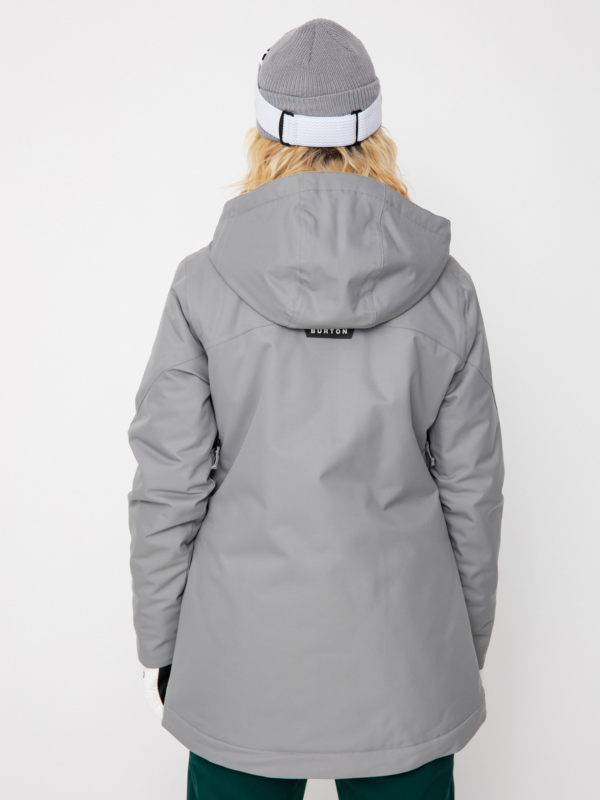 Damen Burton Lelah Snowboard jacke (sharkskin)