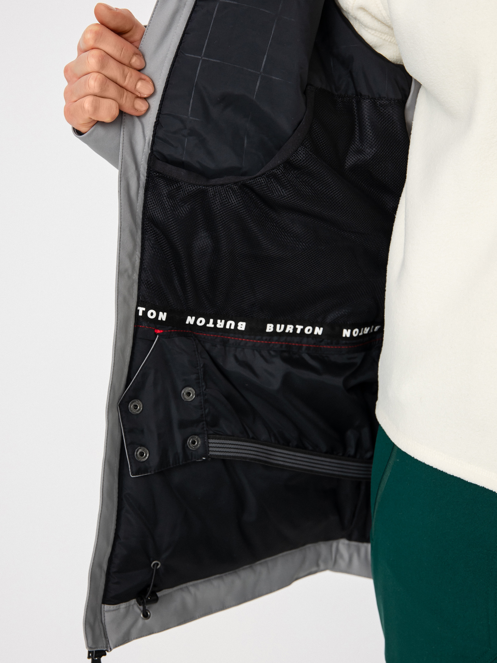 Damen Burton Lelah Snowboard jacke (sharkskin)