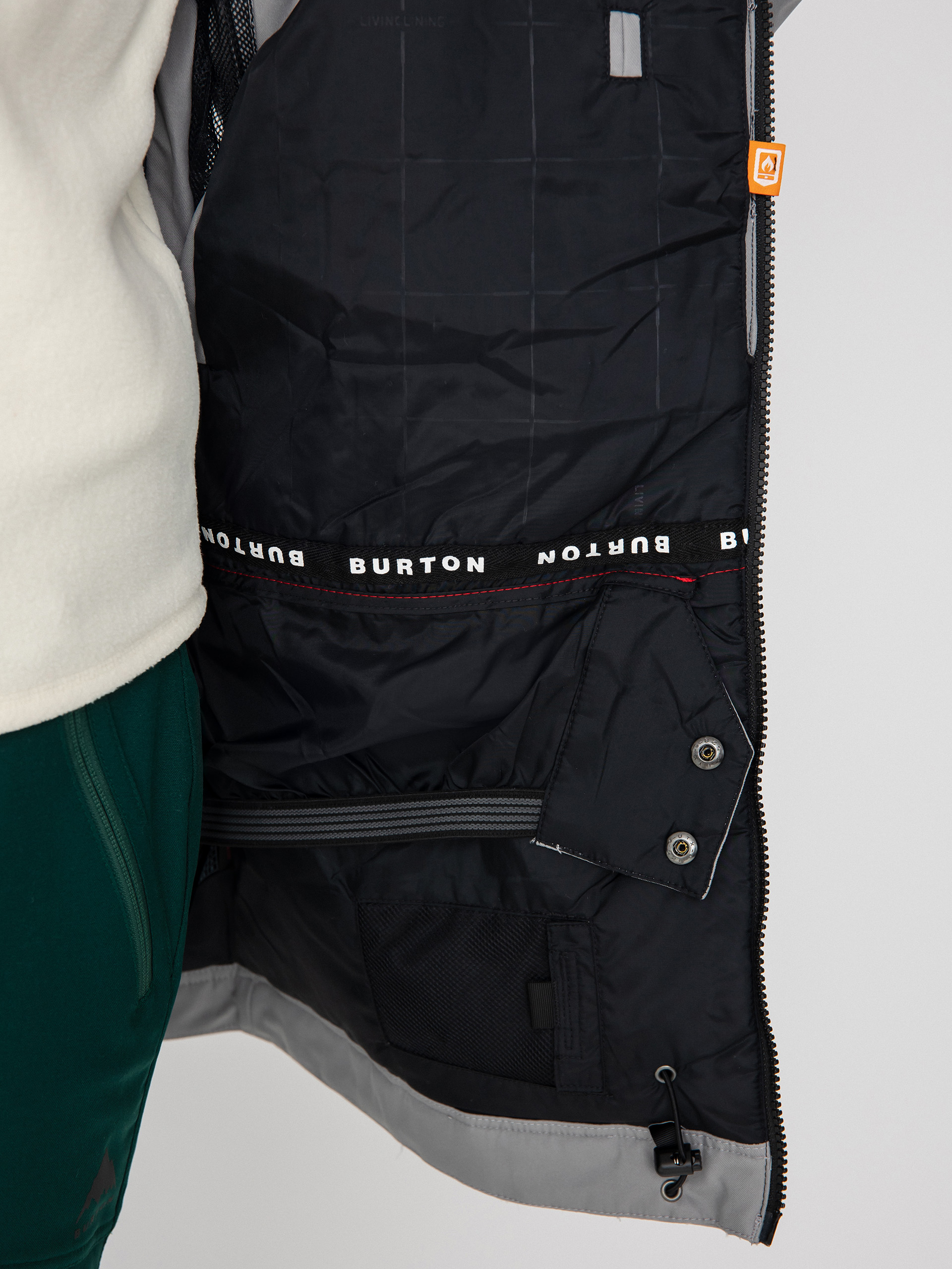 Damen Burton Lelah Snowboard jacke (sharkskin)