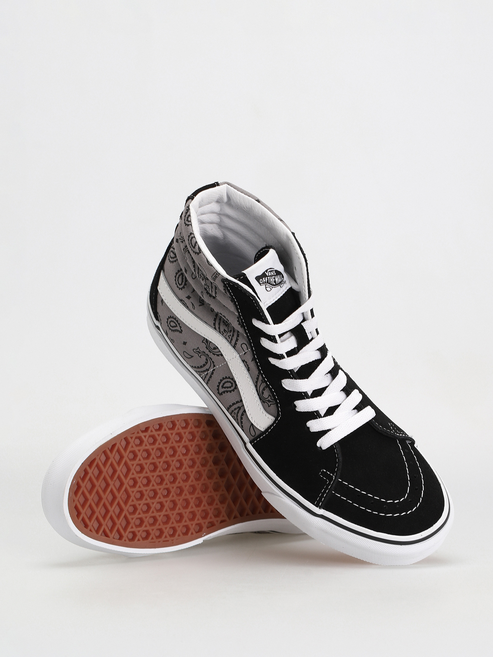 Vans Sk8 Hi Shoes (paisley gray/true white)