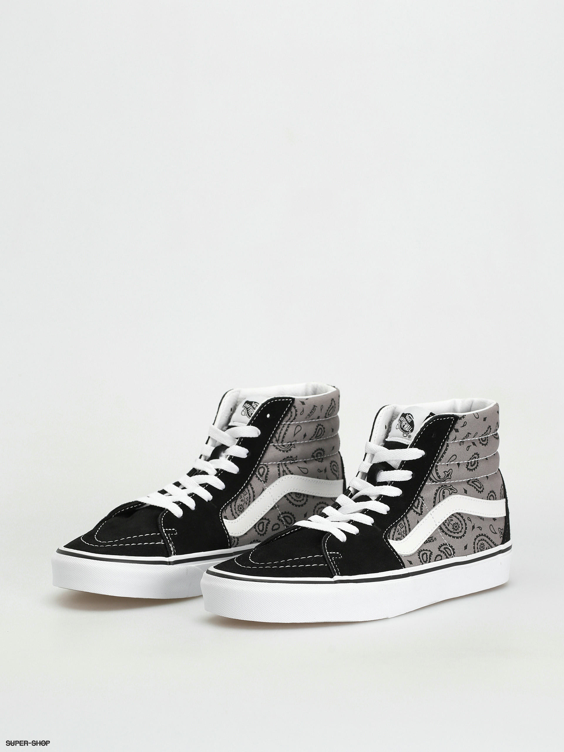 Vans Sk8 Hi Shoes (paisley gray/true white)