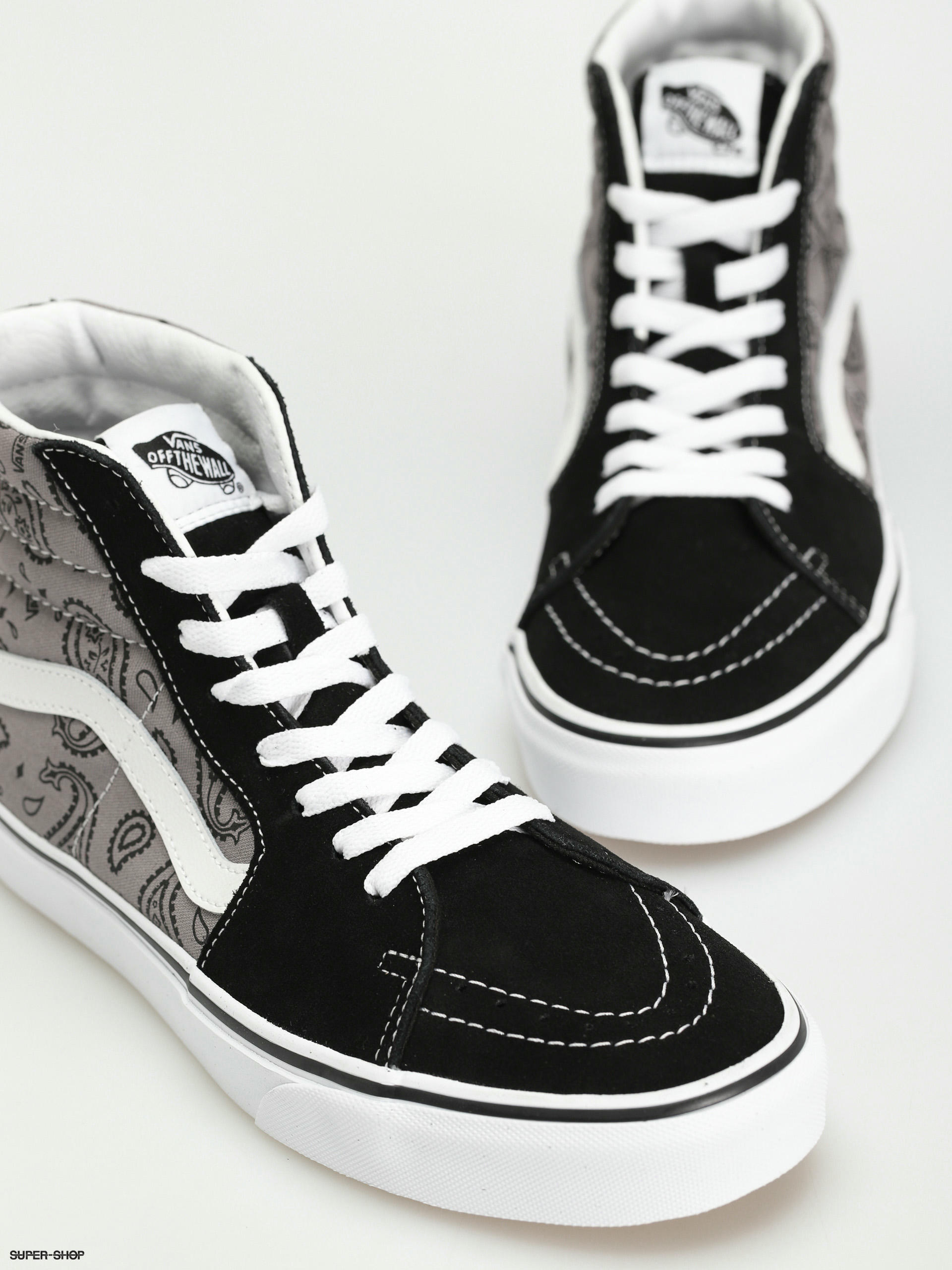 Vans Sk8 Hi Shoes (paisley gray/true white)