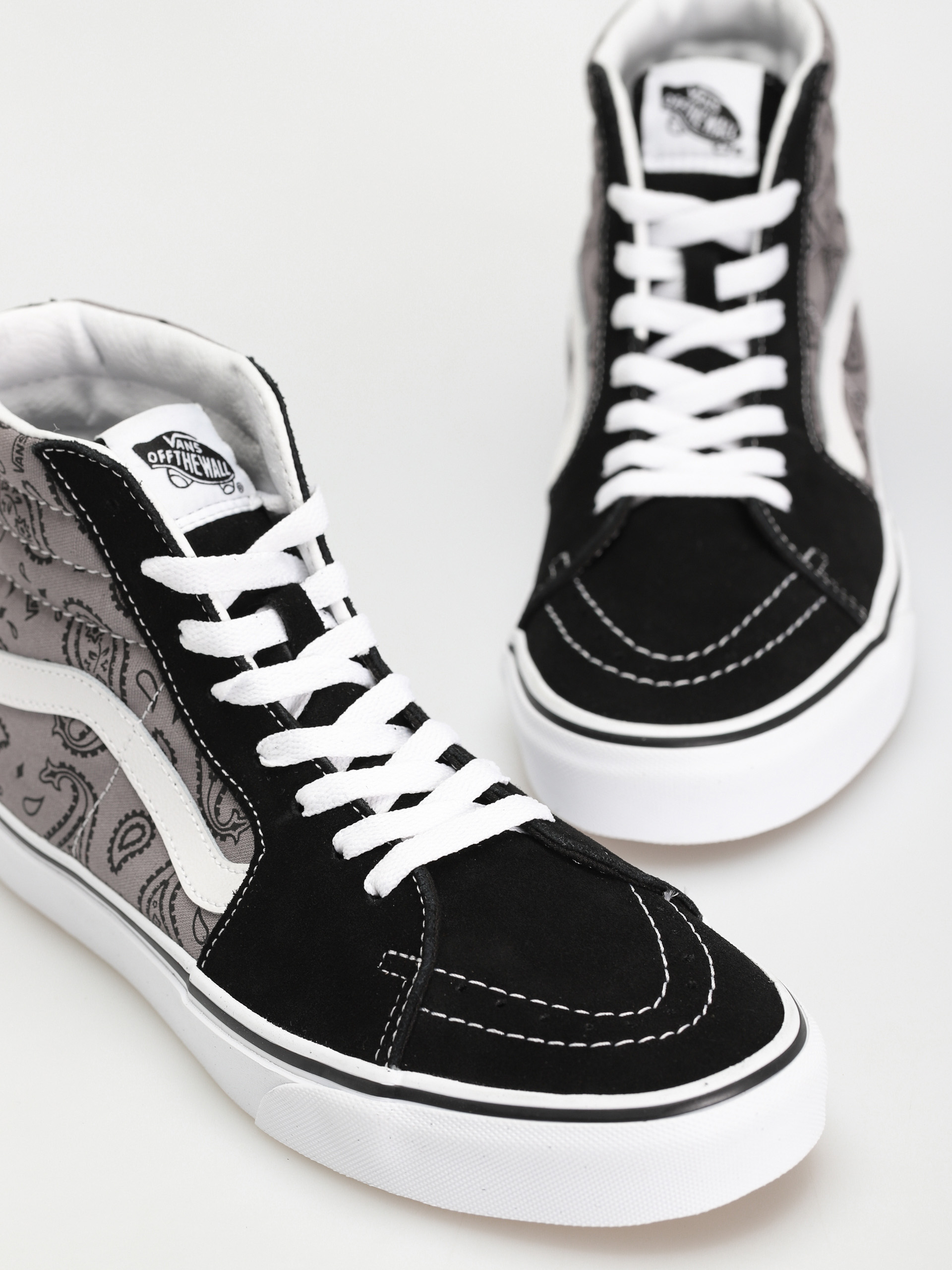 Vans Sk8 Hi Shoes (paisley gray/true white)