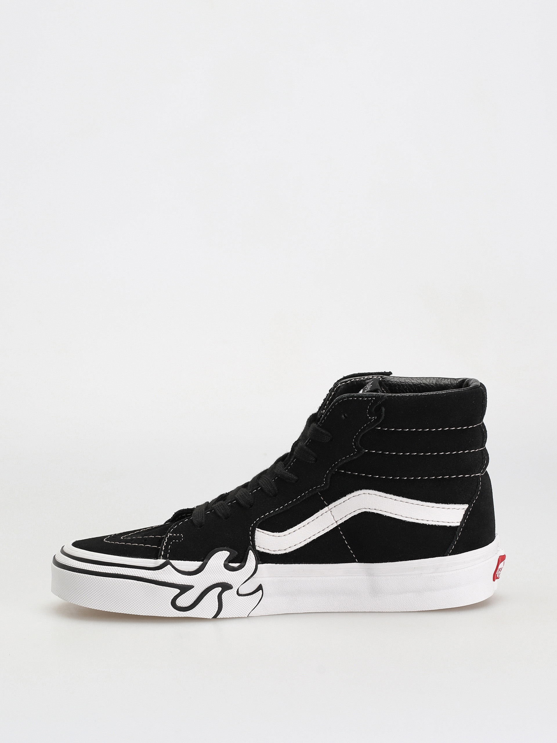 Vans Sk8 Hi Flame Schuhe (suede black/white)