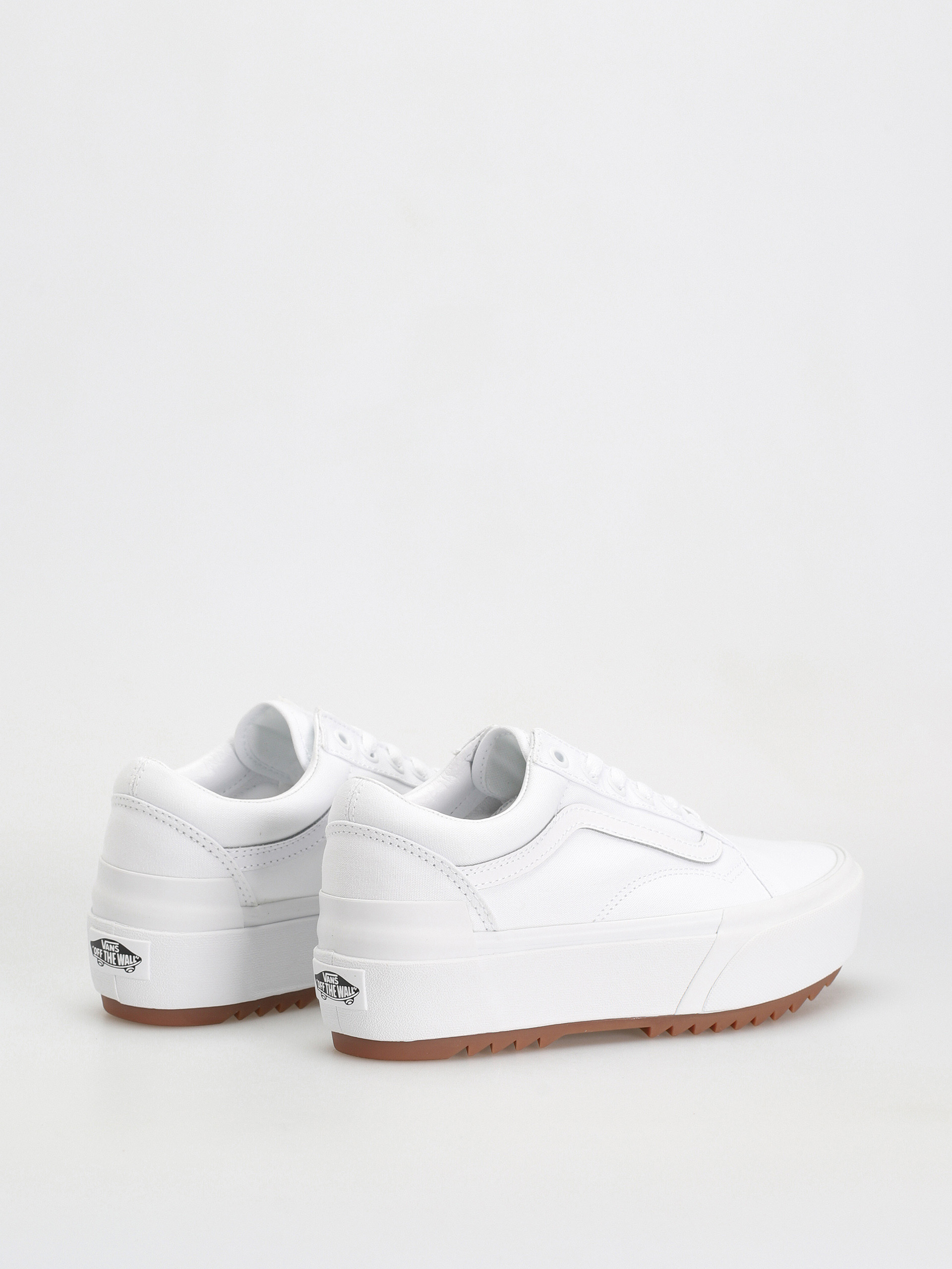 Skool Platform Vans Canvas And Leather Vans Old Skool Stacked