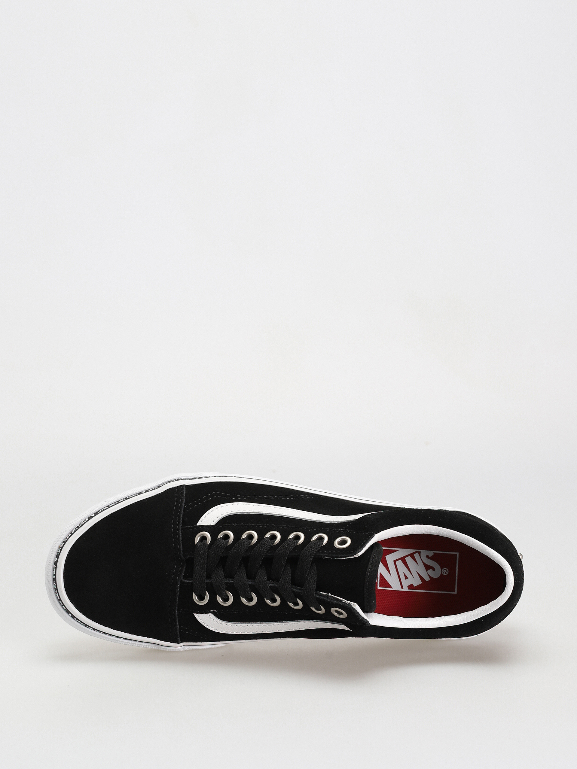 Vans Old Skool Schuhe aiming 4 your heart black white