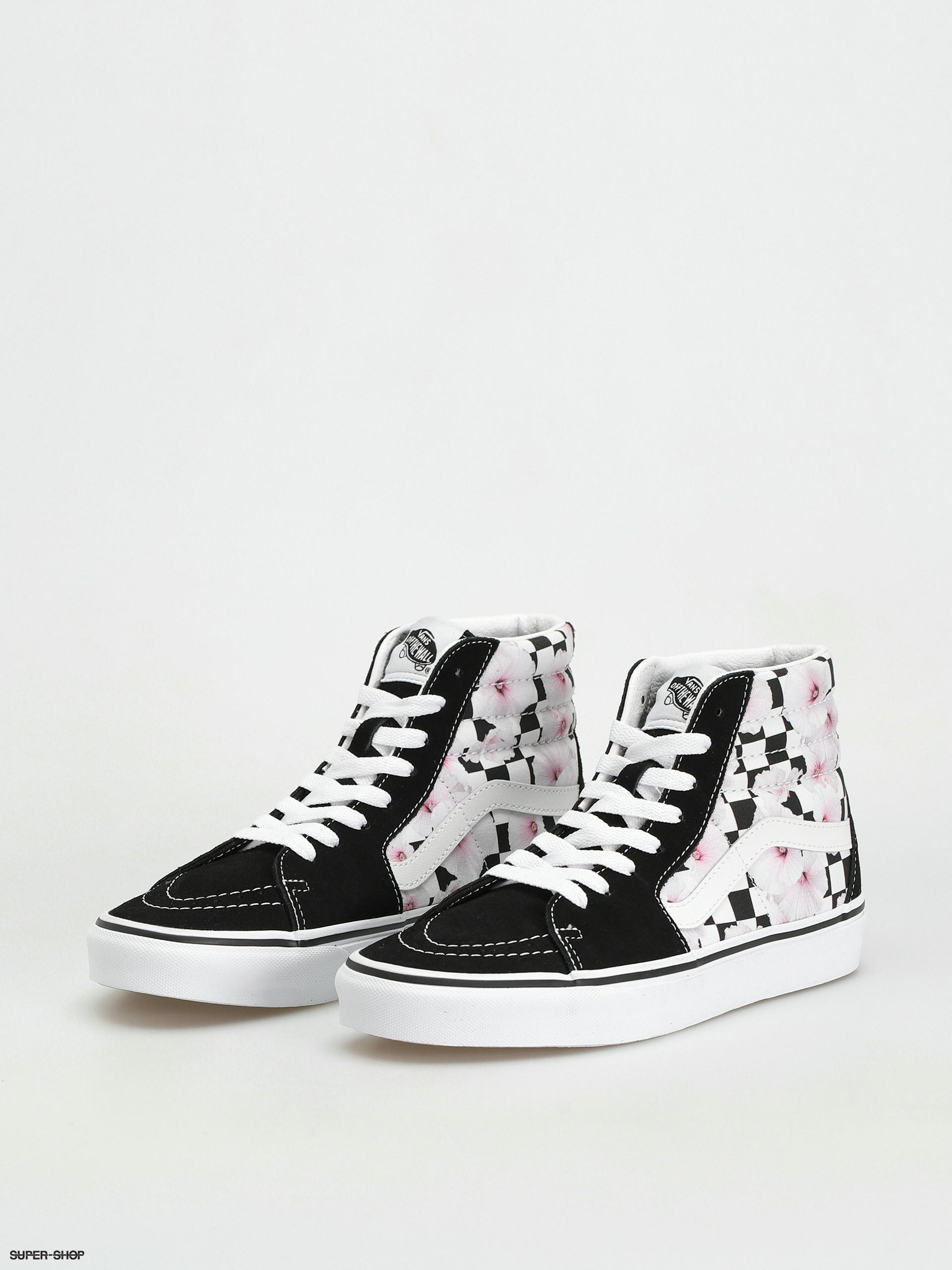 Cherry checkered vans high tops best sale