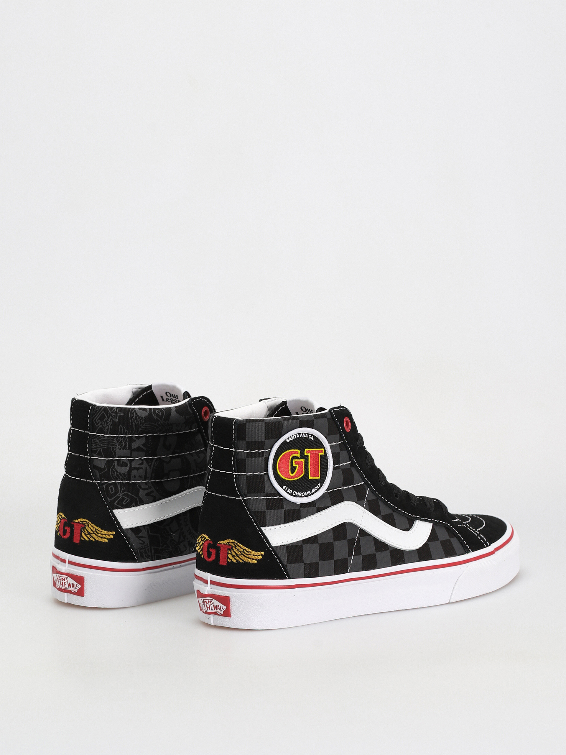 Vans Sk8 Hi Reissue Shoes (our legends gt/dyno black/red)