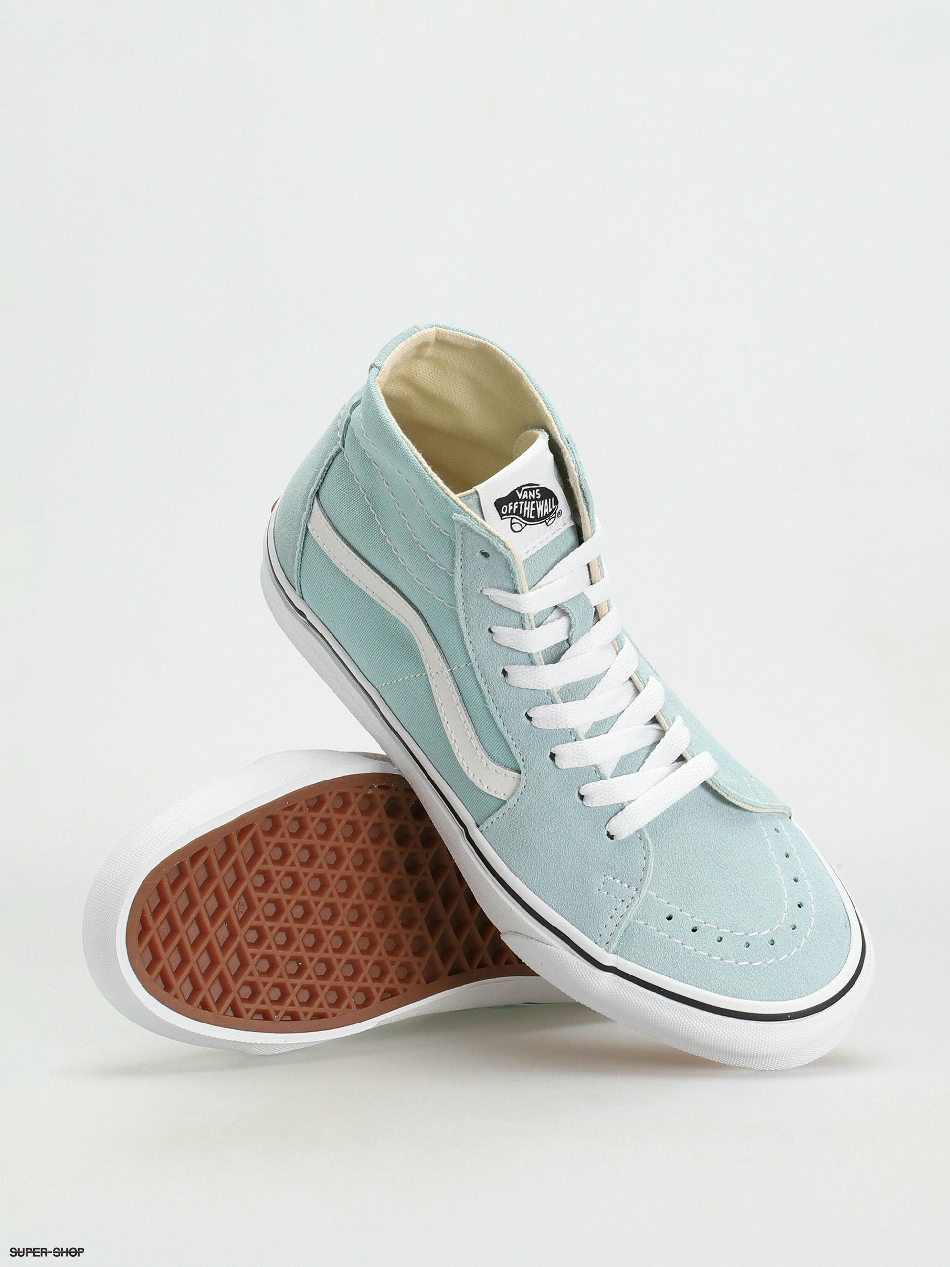 Vans Sk8 Hi Tapered Shoes Wmn color theory canal blue