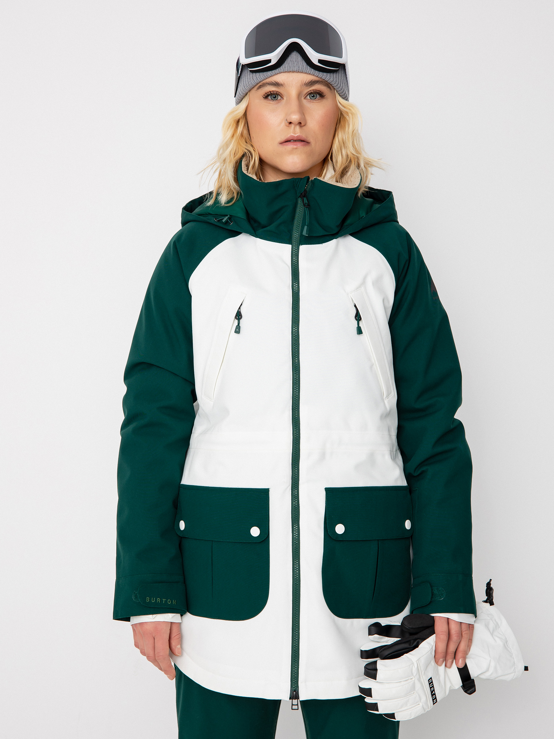 Burton Prowess Snowboardjacke Wmn (botanical garden/stout white)