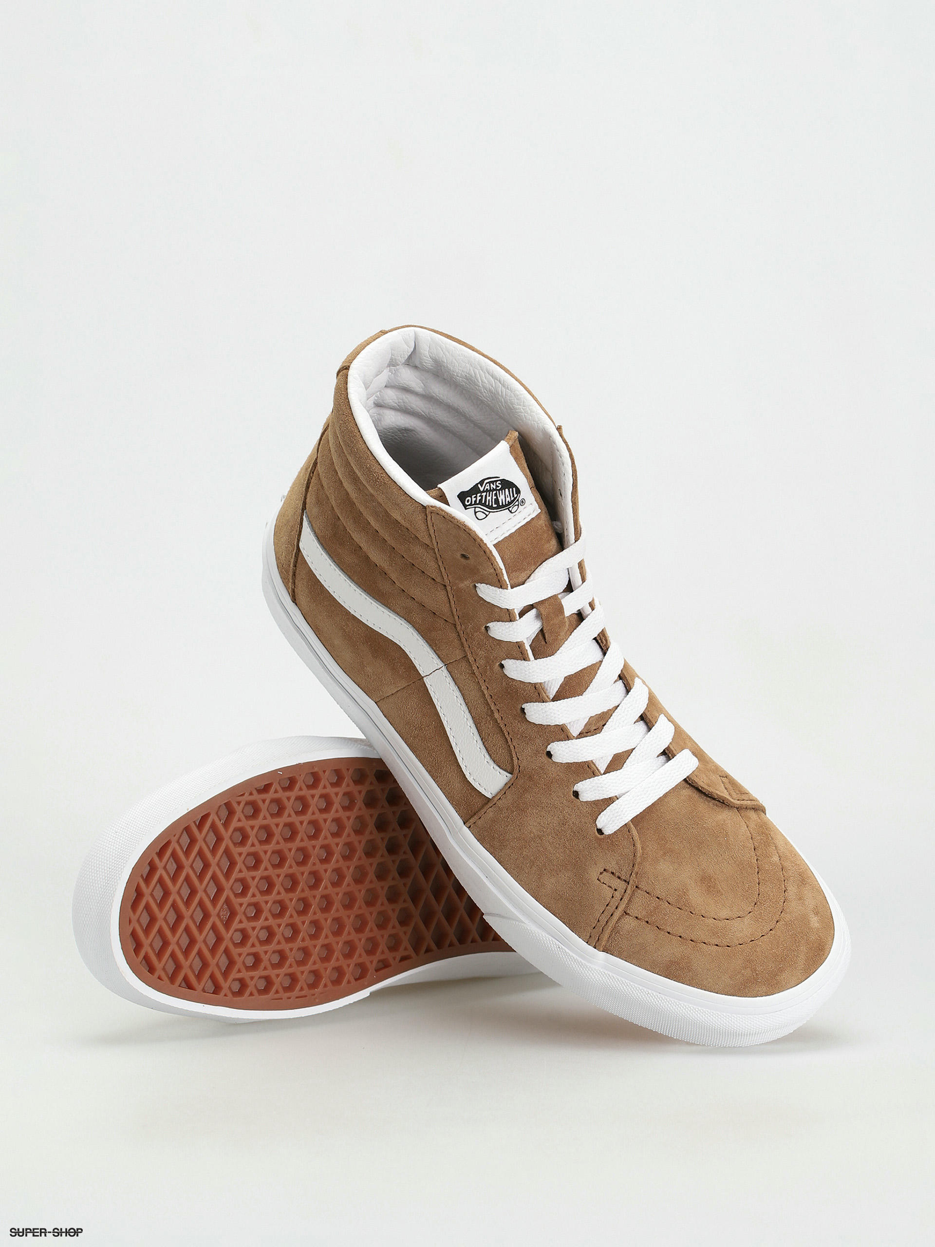 Vans Sk8 Hi Shoes (pig suede tobacco brown)