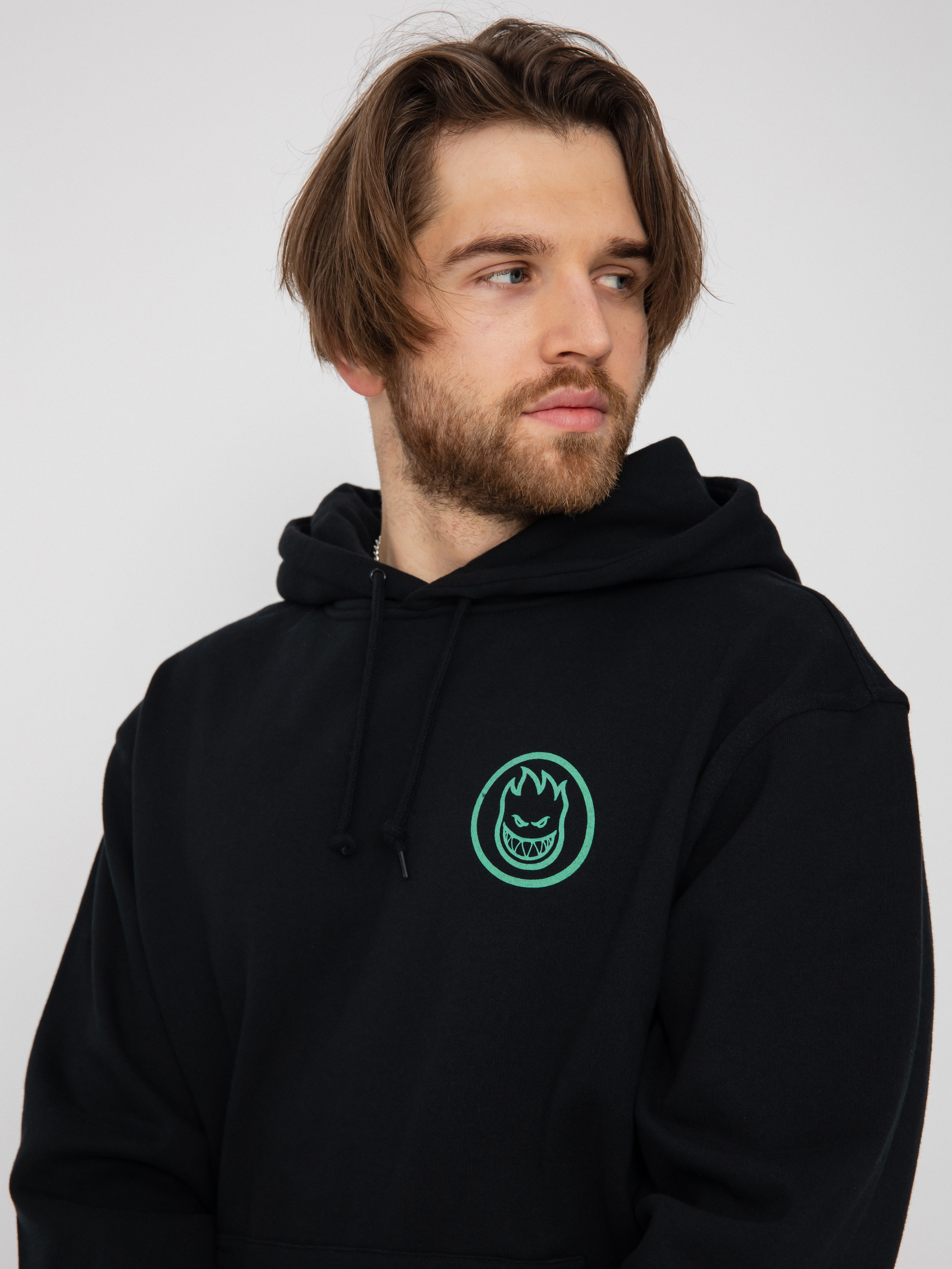 Spitfire Hde Clsc Swrl HD Hoodie (black/glow)