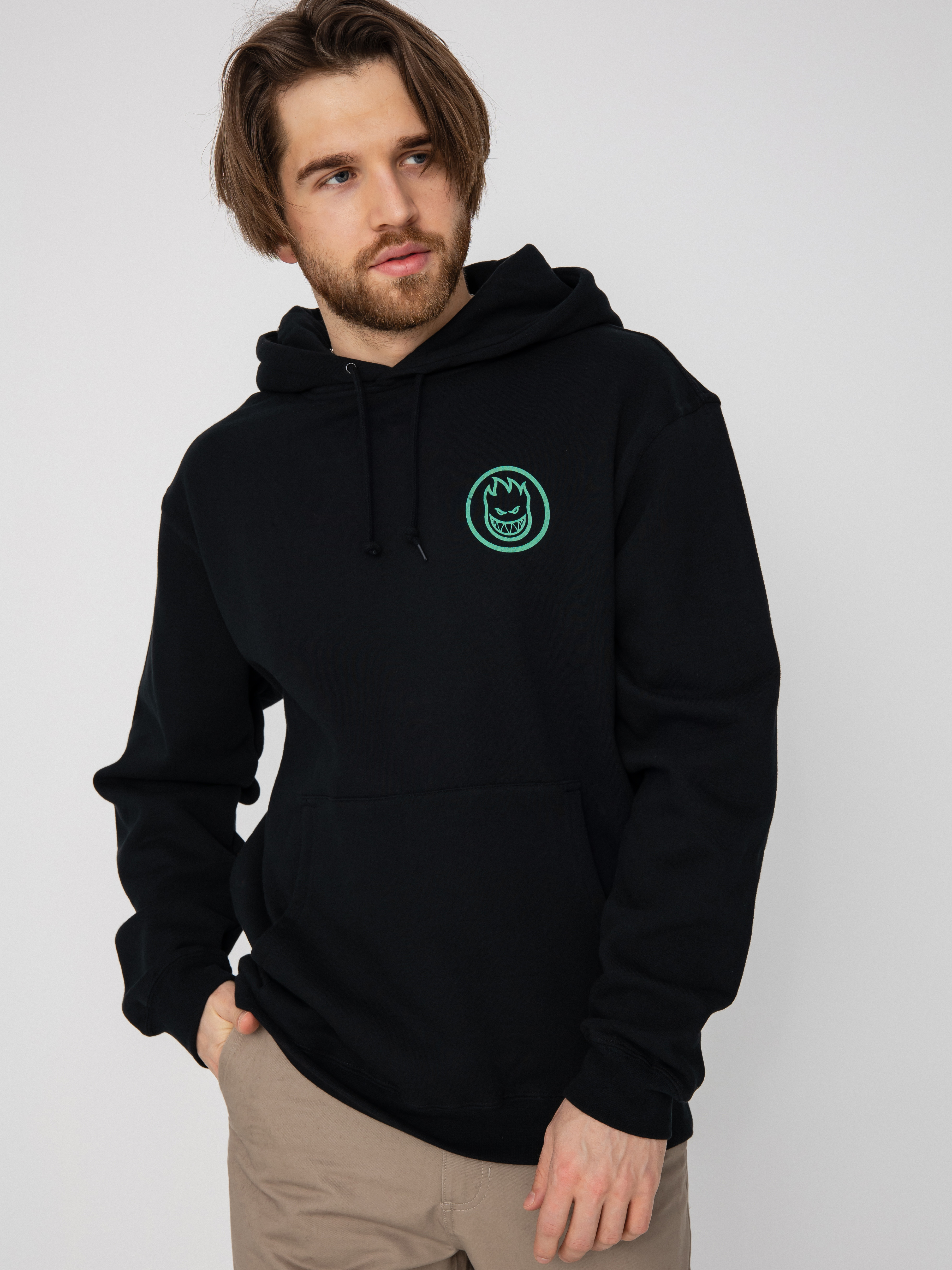 Spitfire Hde Clsc Swrl HD Hoodie (black/glow)