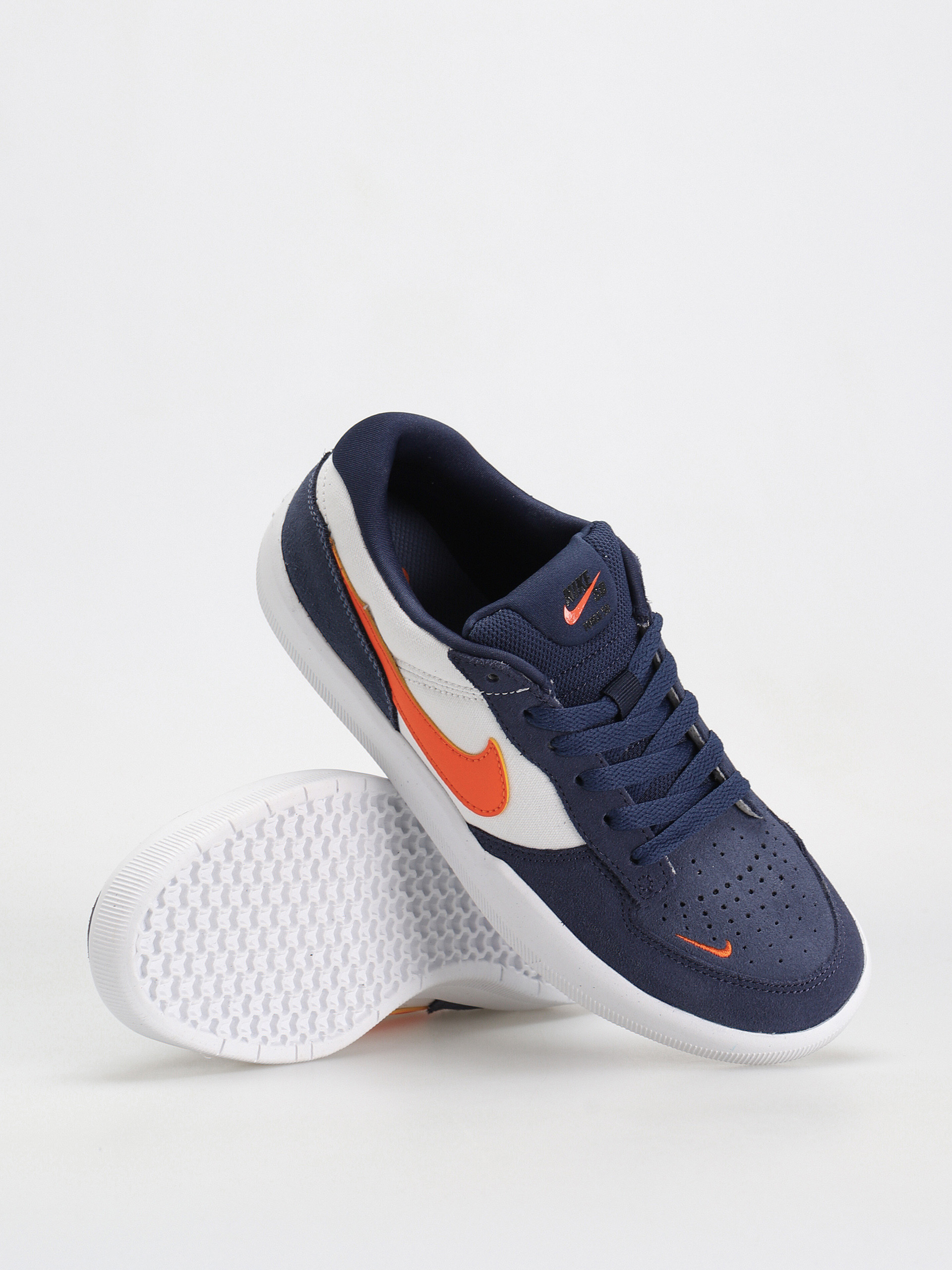 Nike SB Force 58 Shoes navy blue (midnight navy/safety orange white)