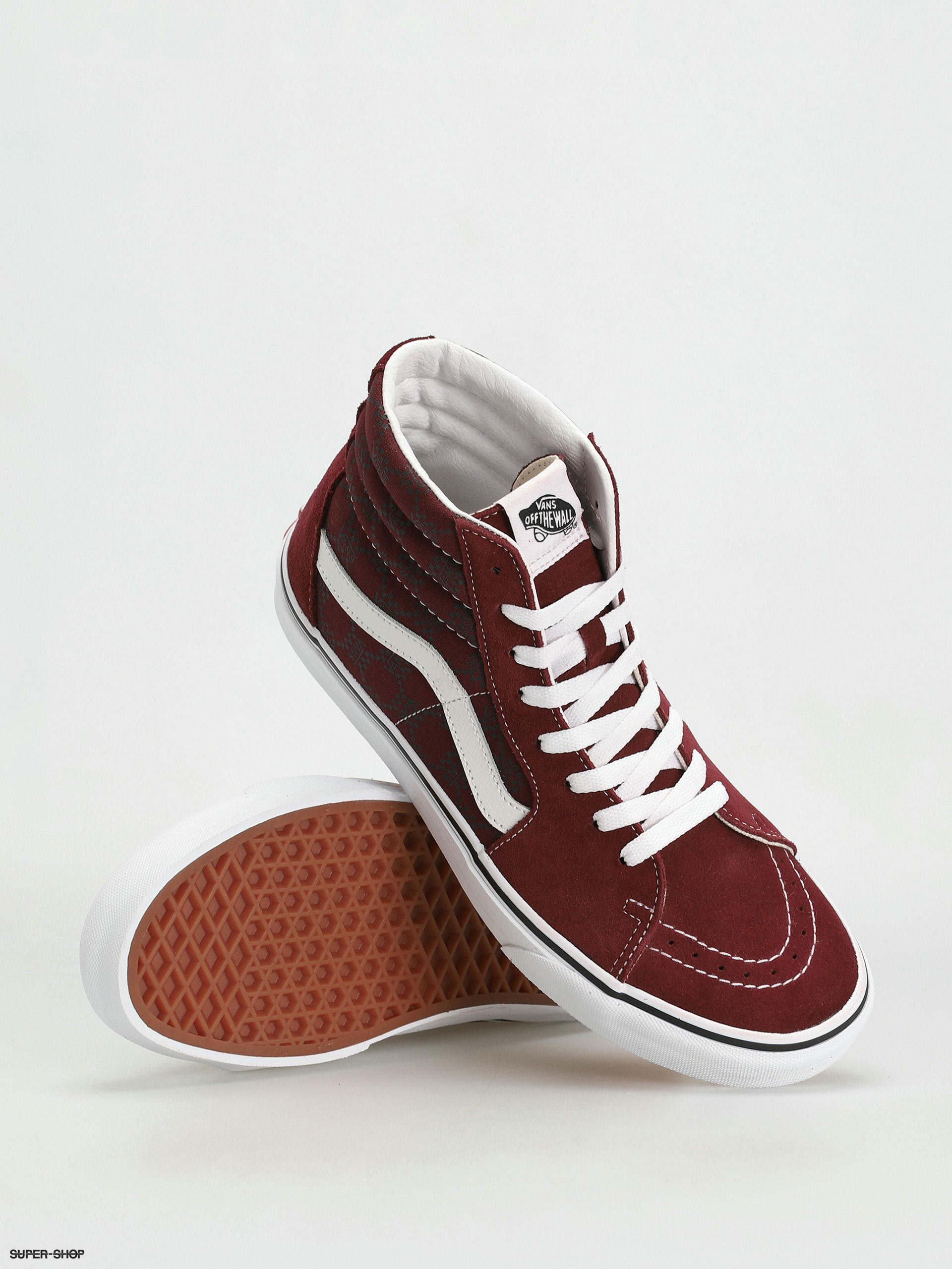 Vans sk8 2025 hi burgundy