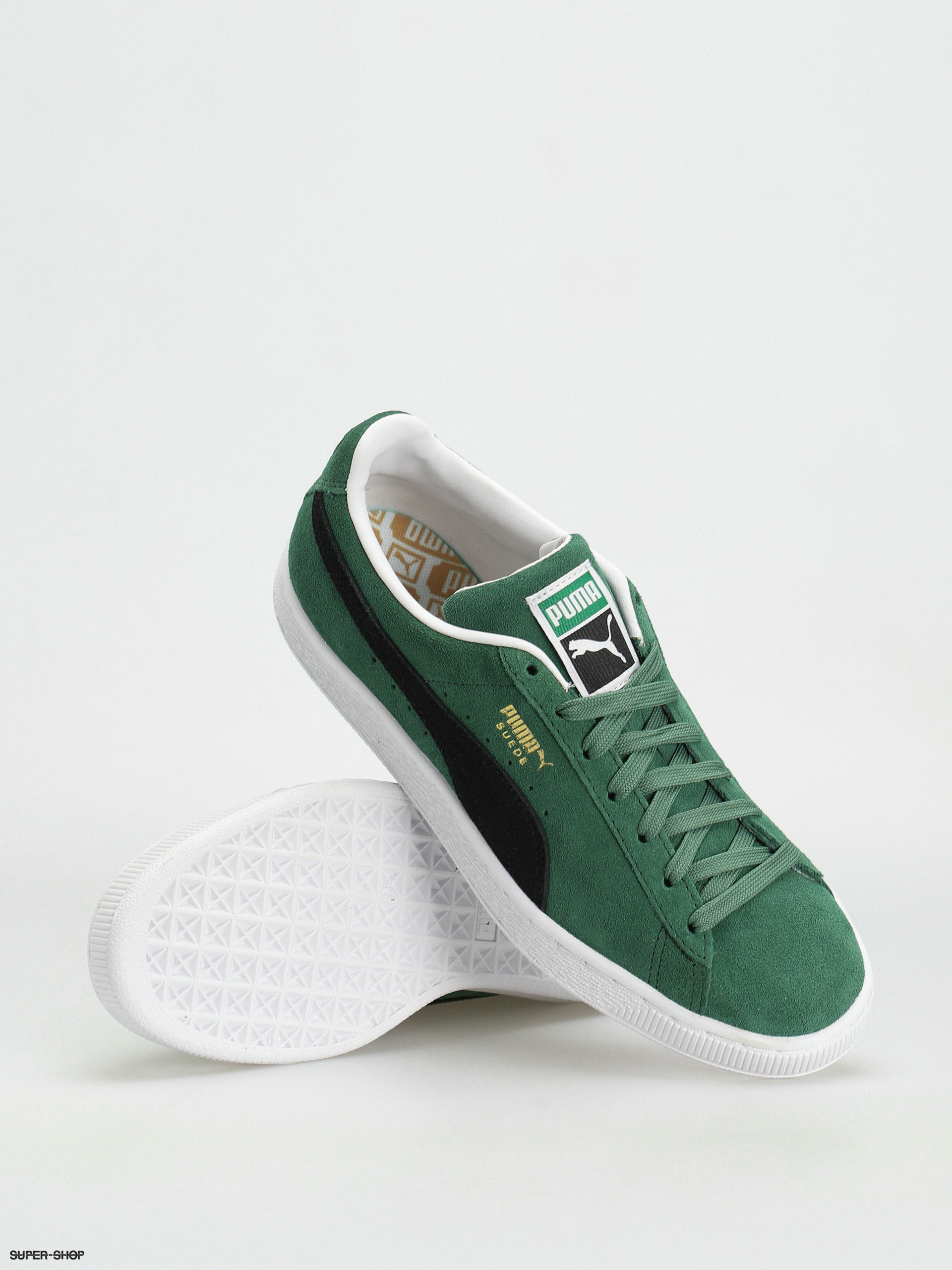 Puma suede on sale navy green