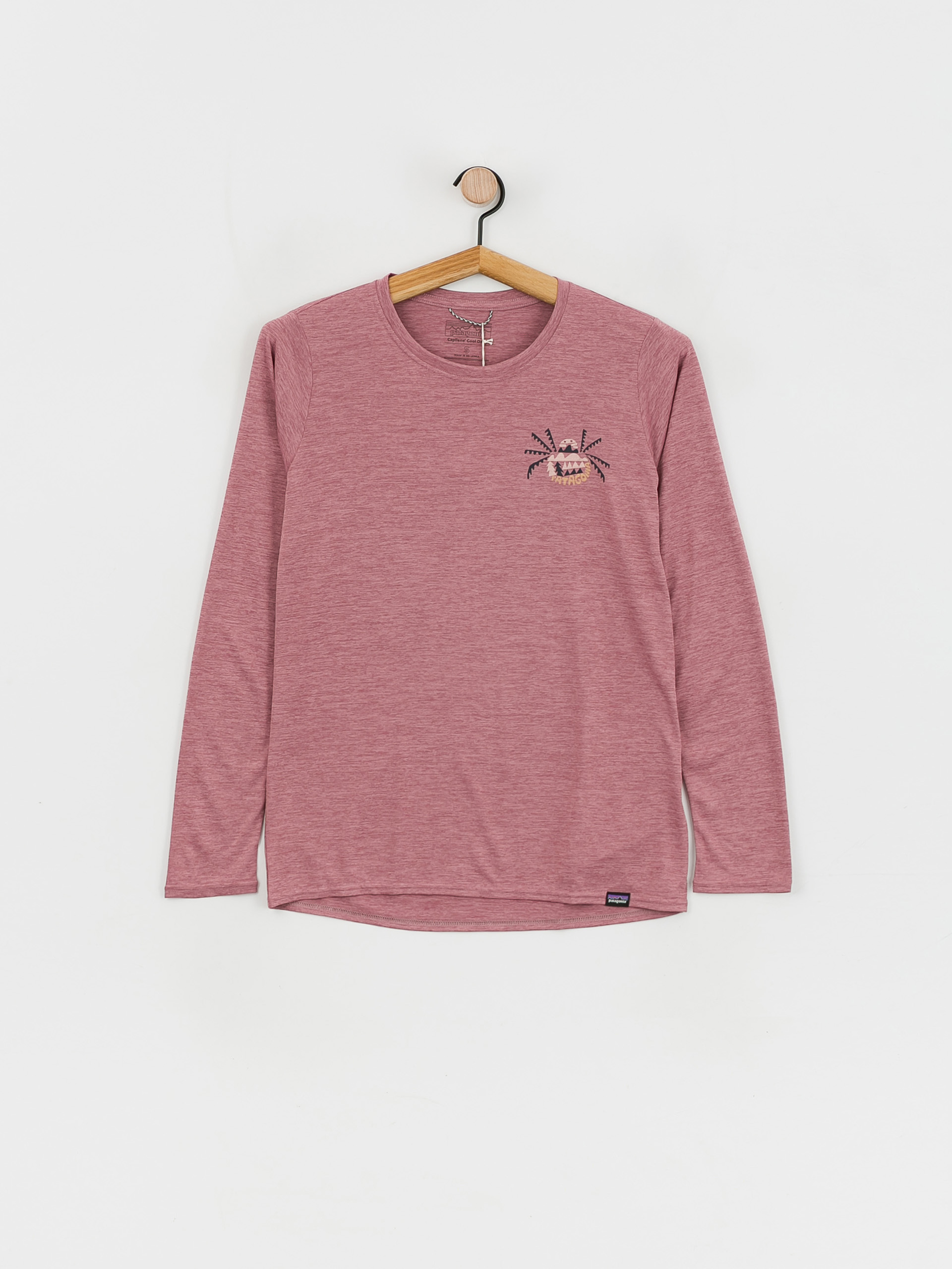 Patagonia Cap Cool Daily Graphic Shirt Longsleeve Wmn (across the trail/evening mauve x dye)