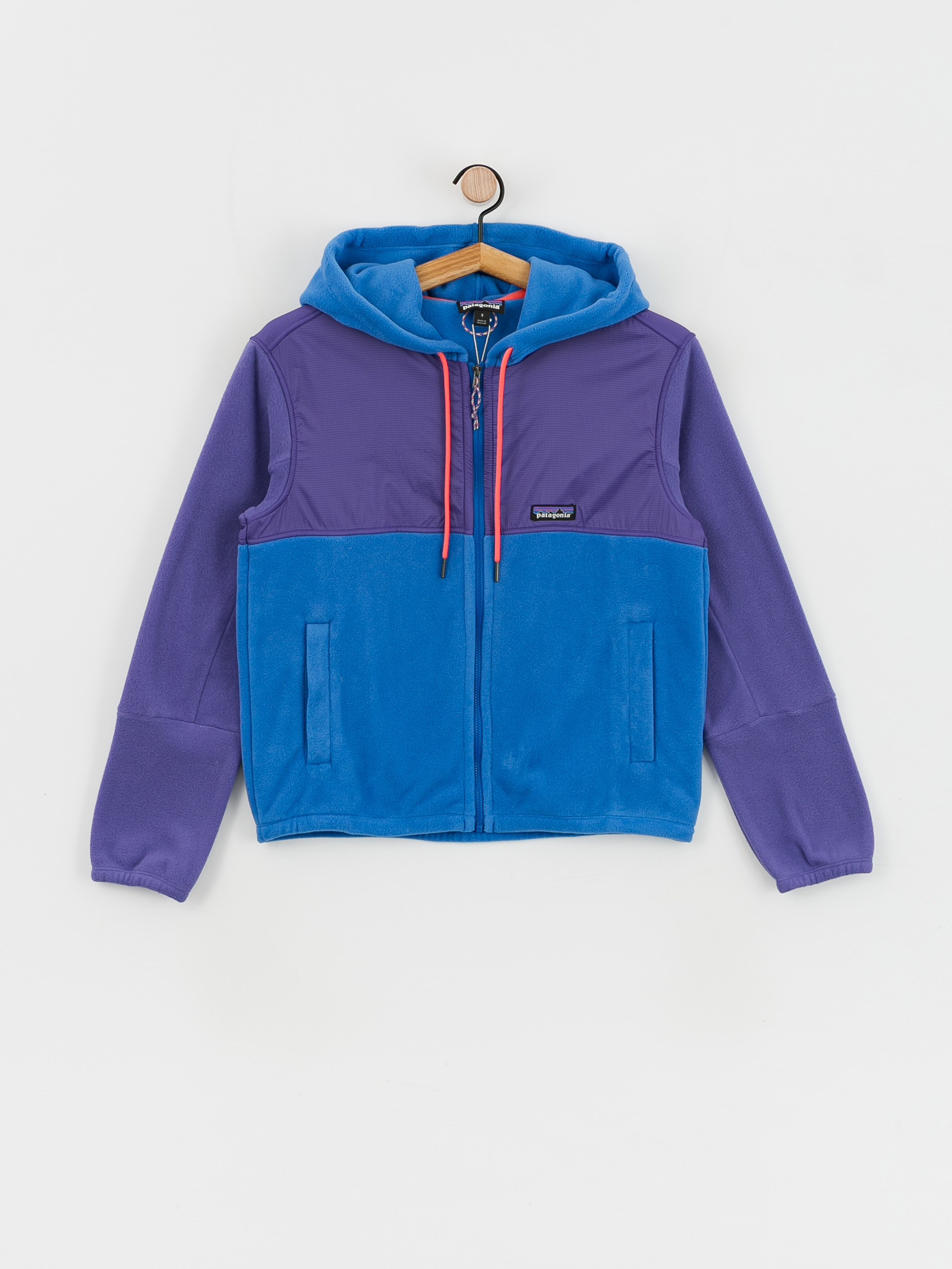 Womens Patagonia Microdini Hoody Fleece (bayou blue)