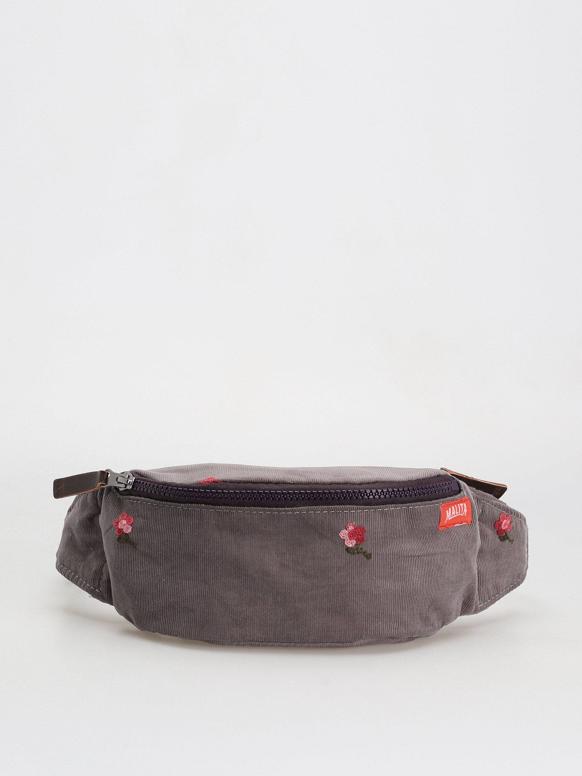 Malita Cord Bum bag (grey flowers)