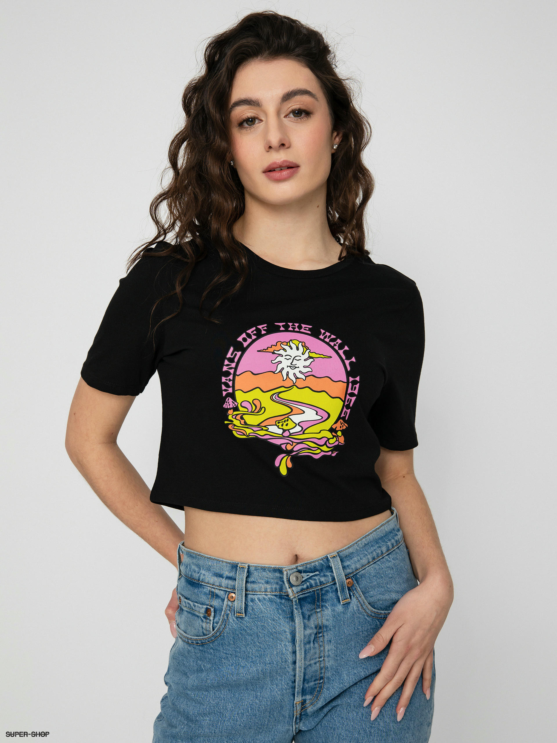 Vans off the wall clearance crop top