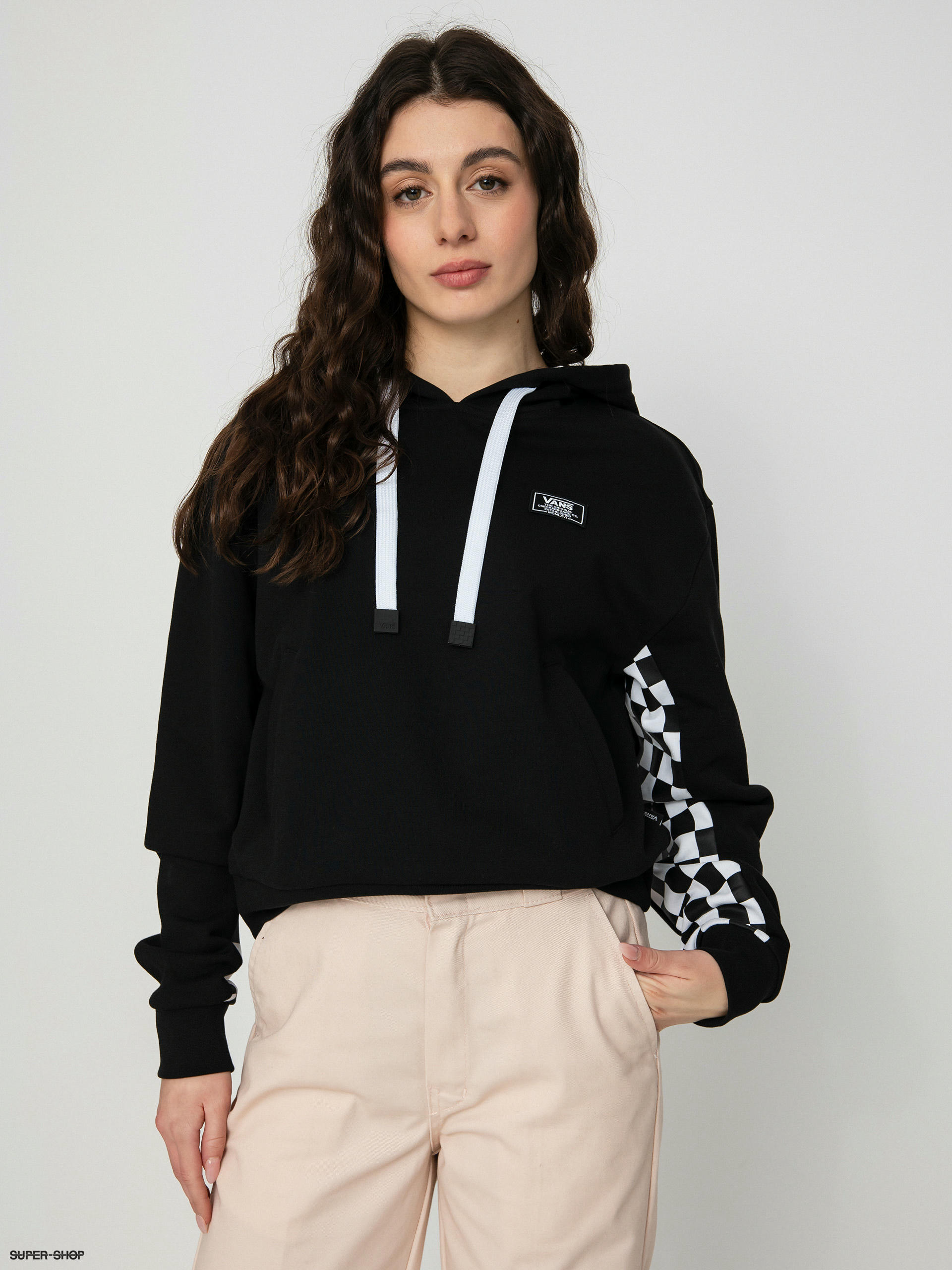 Vans checkered sales hoodie women's