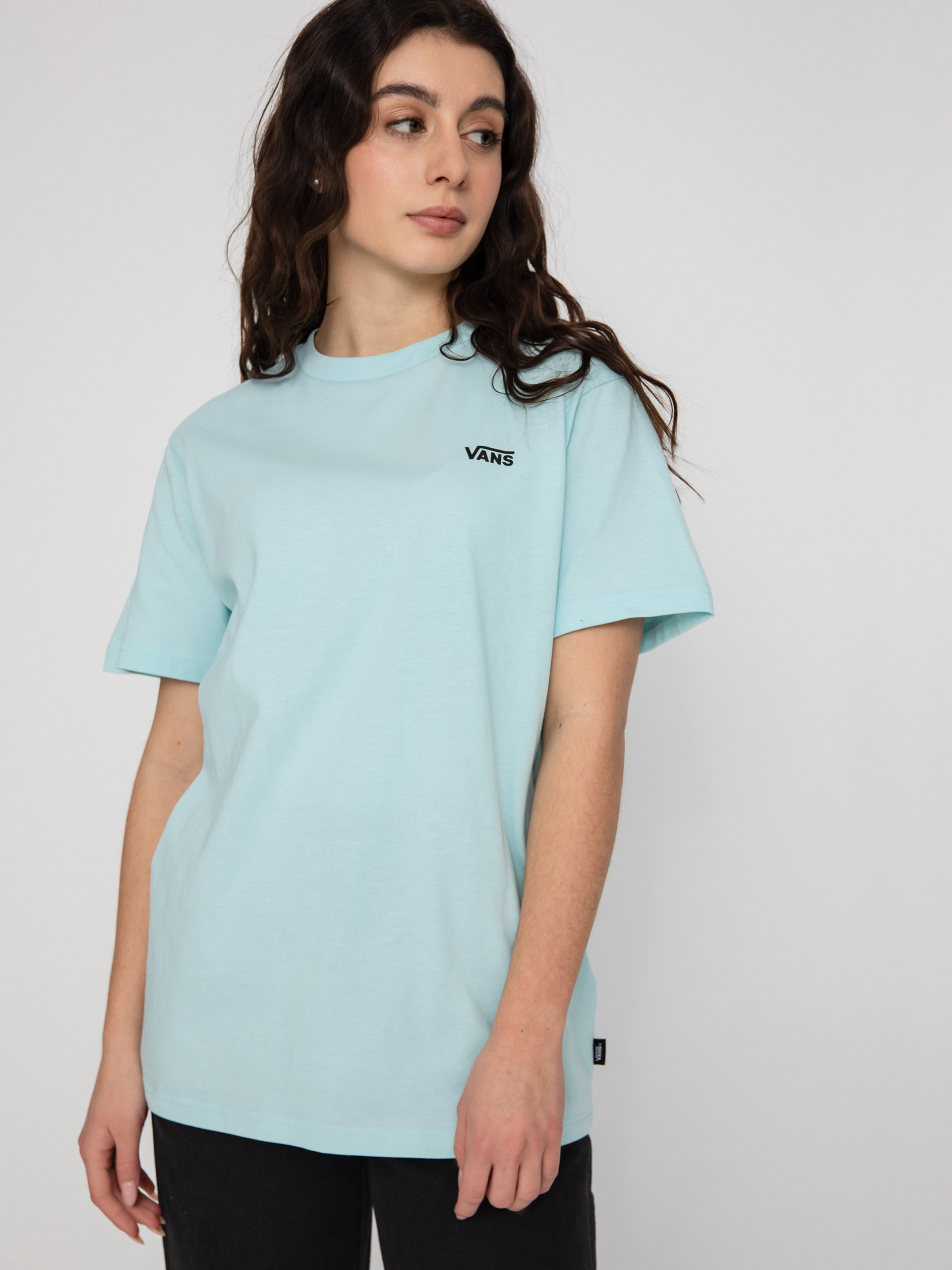 Vans Left Chest Logo T-shirt Wmn (blue glow)
