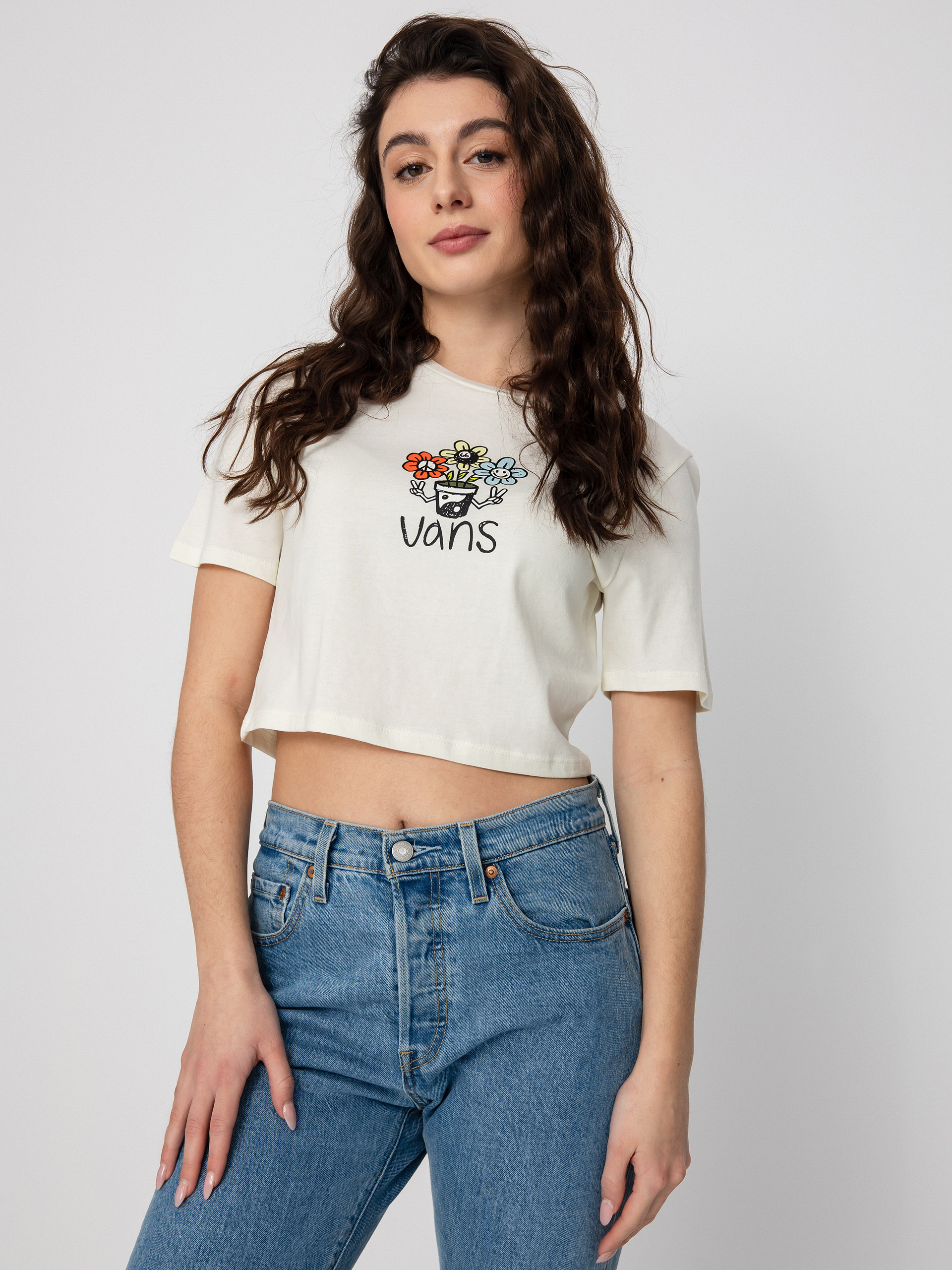 Vans Peace HDt T-shirt Wmn (marshmallow)