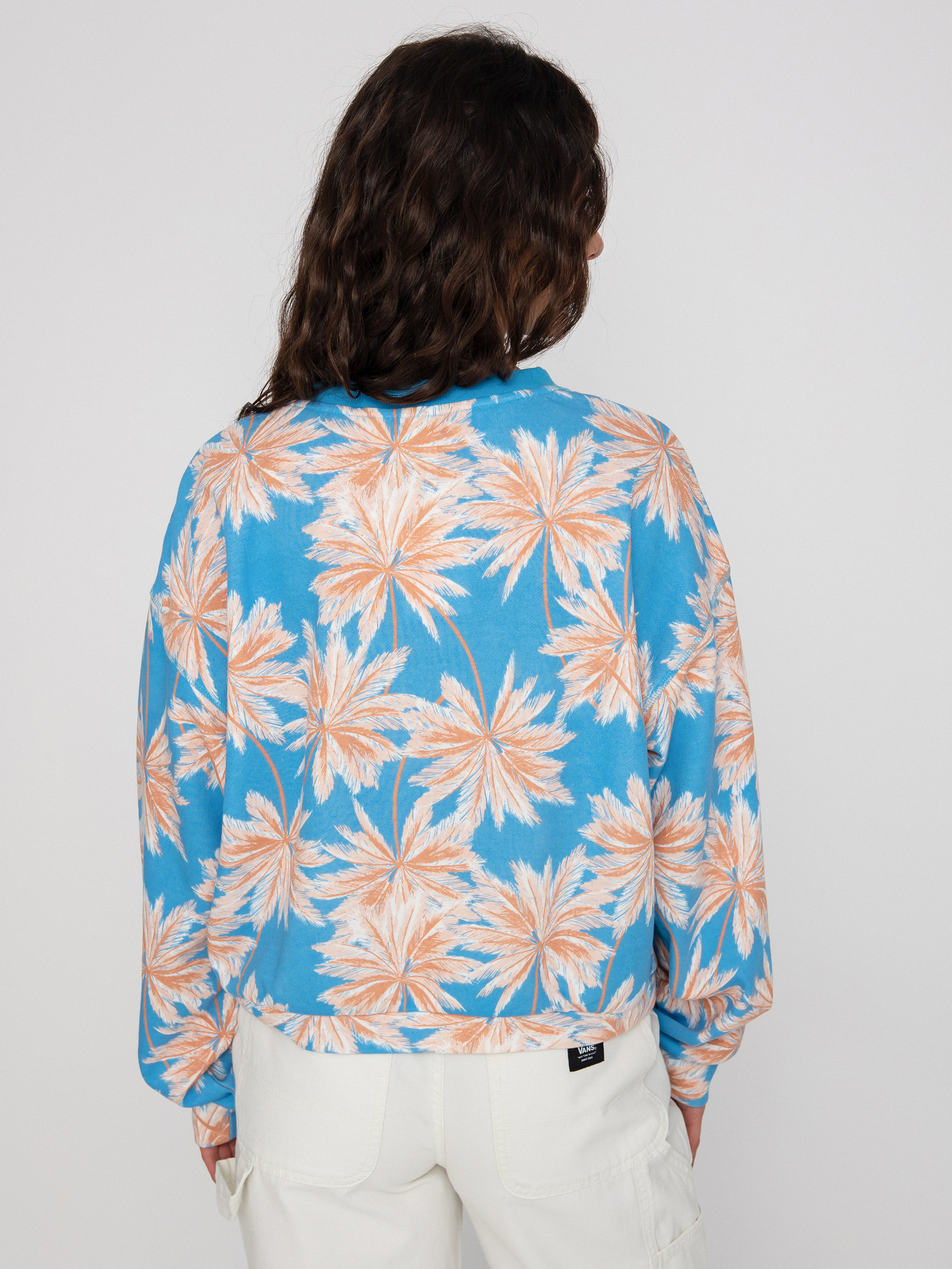 Roxy Off To The Beach Sweatshirt Wmn (azure blue palm island)