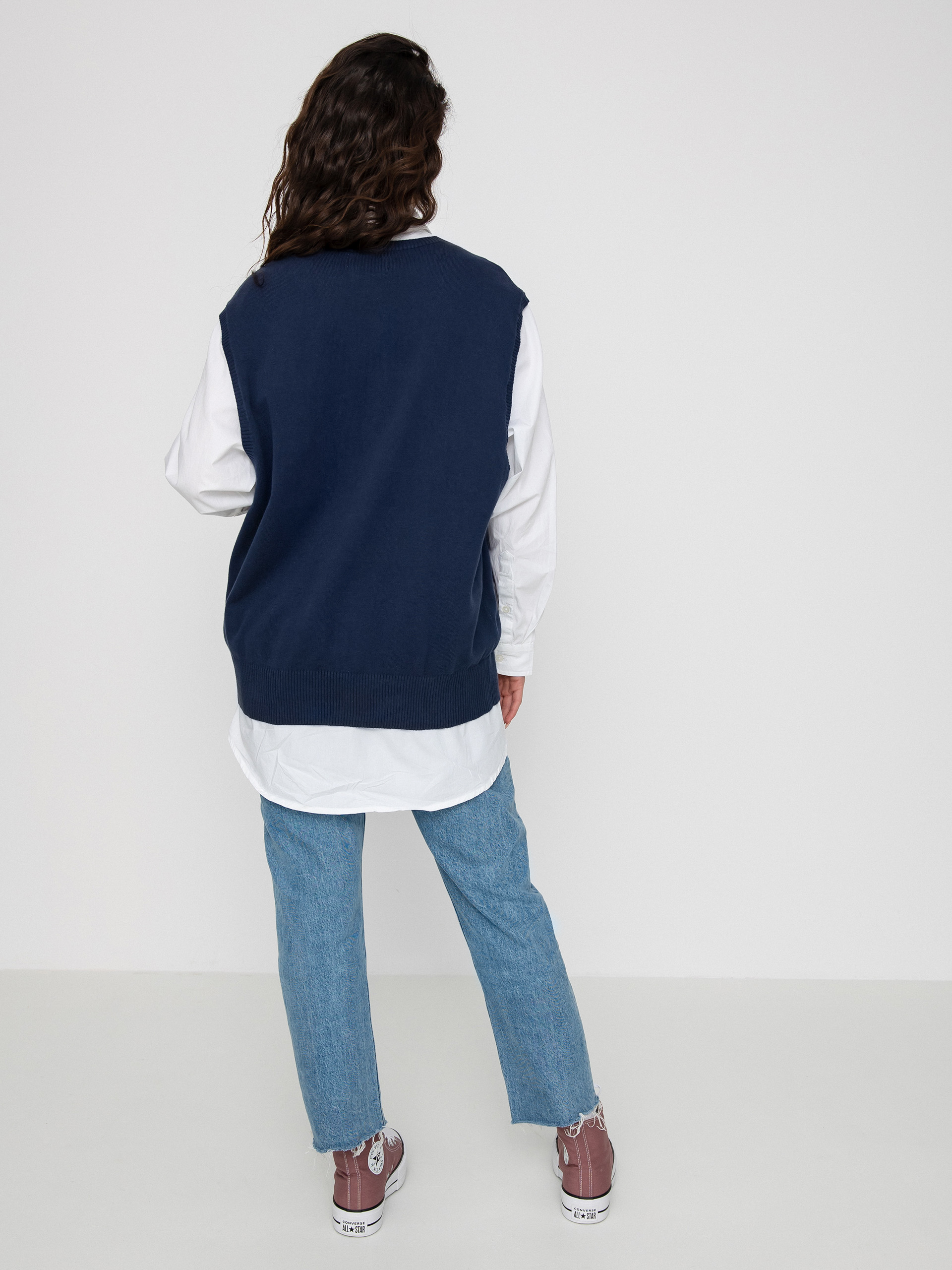 RVCA Hometown Sweater Ves Sweater Wmn (moody blue)