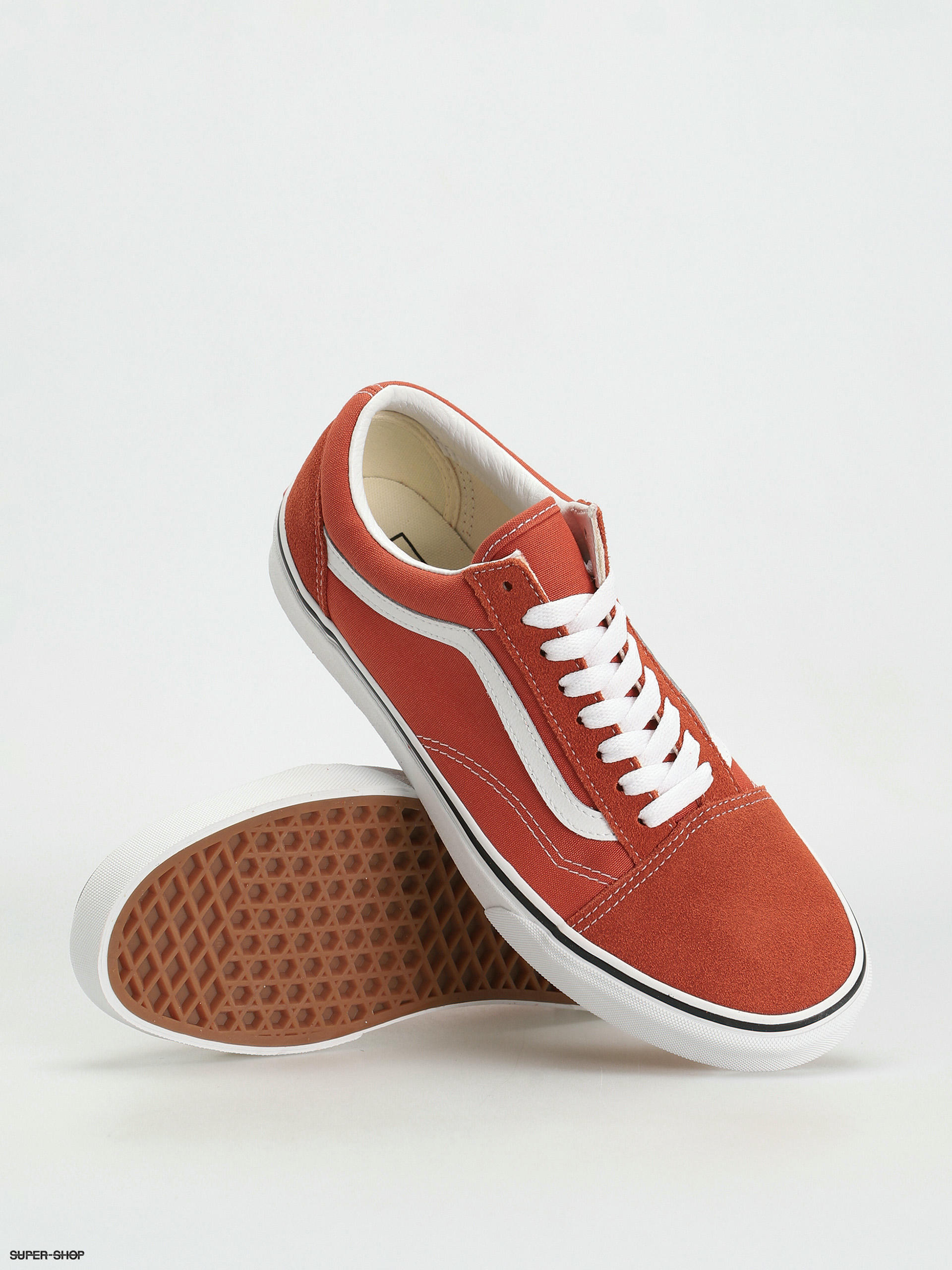 Vans old shop skool red color