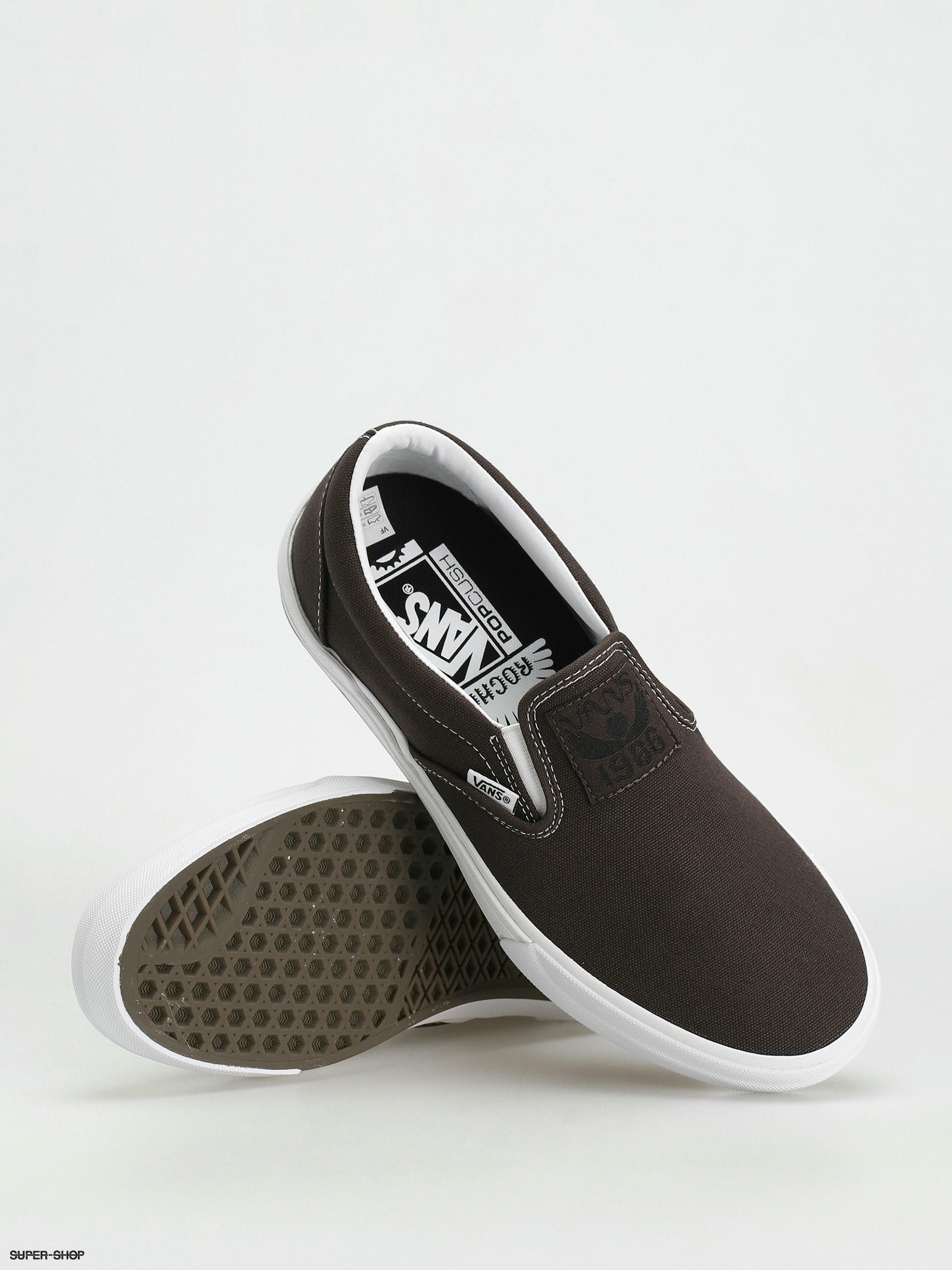 Vans slip on chambray hot sale black