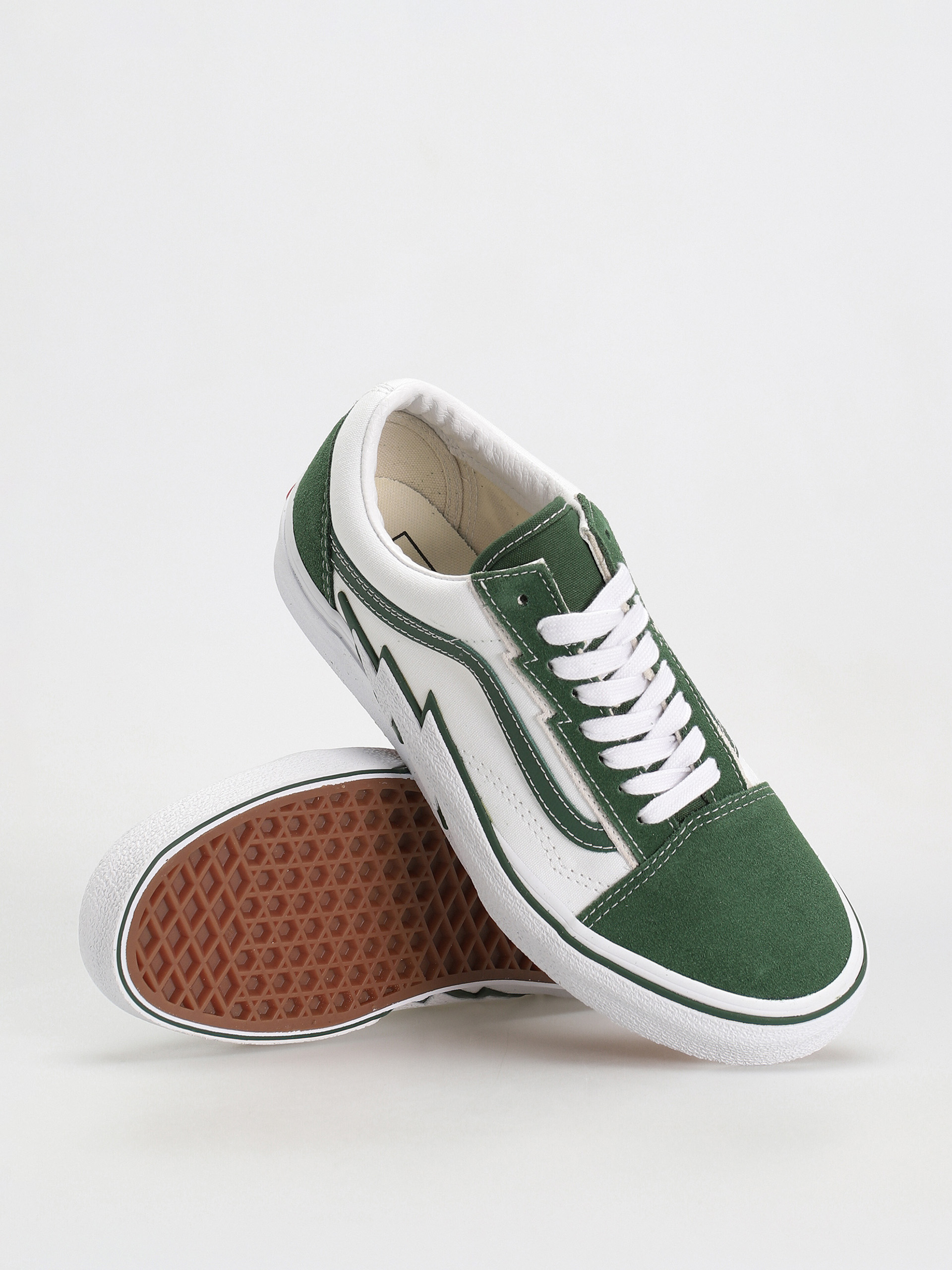 Vans Old Skool Bolt Shoes (2 tone green/true white)