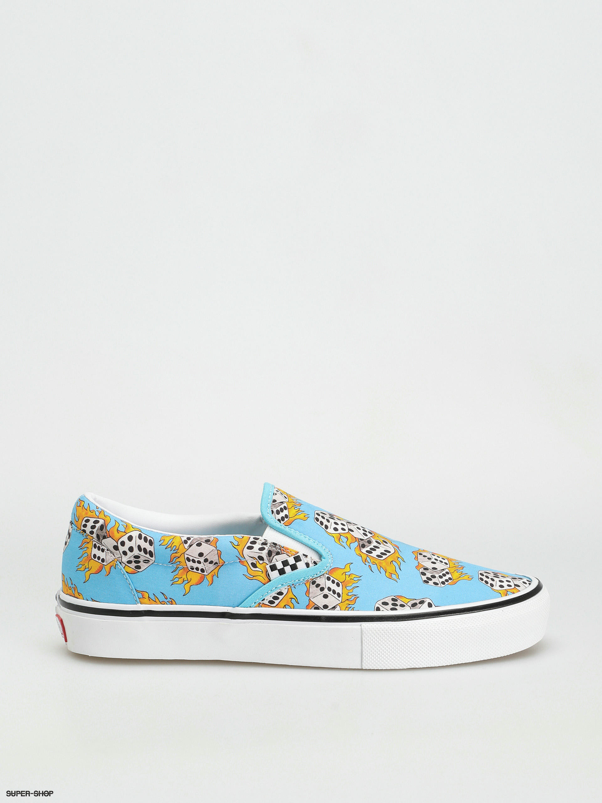 Blue vans best sale slip ons