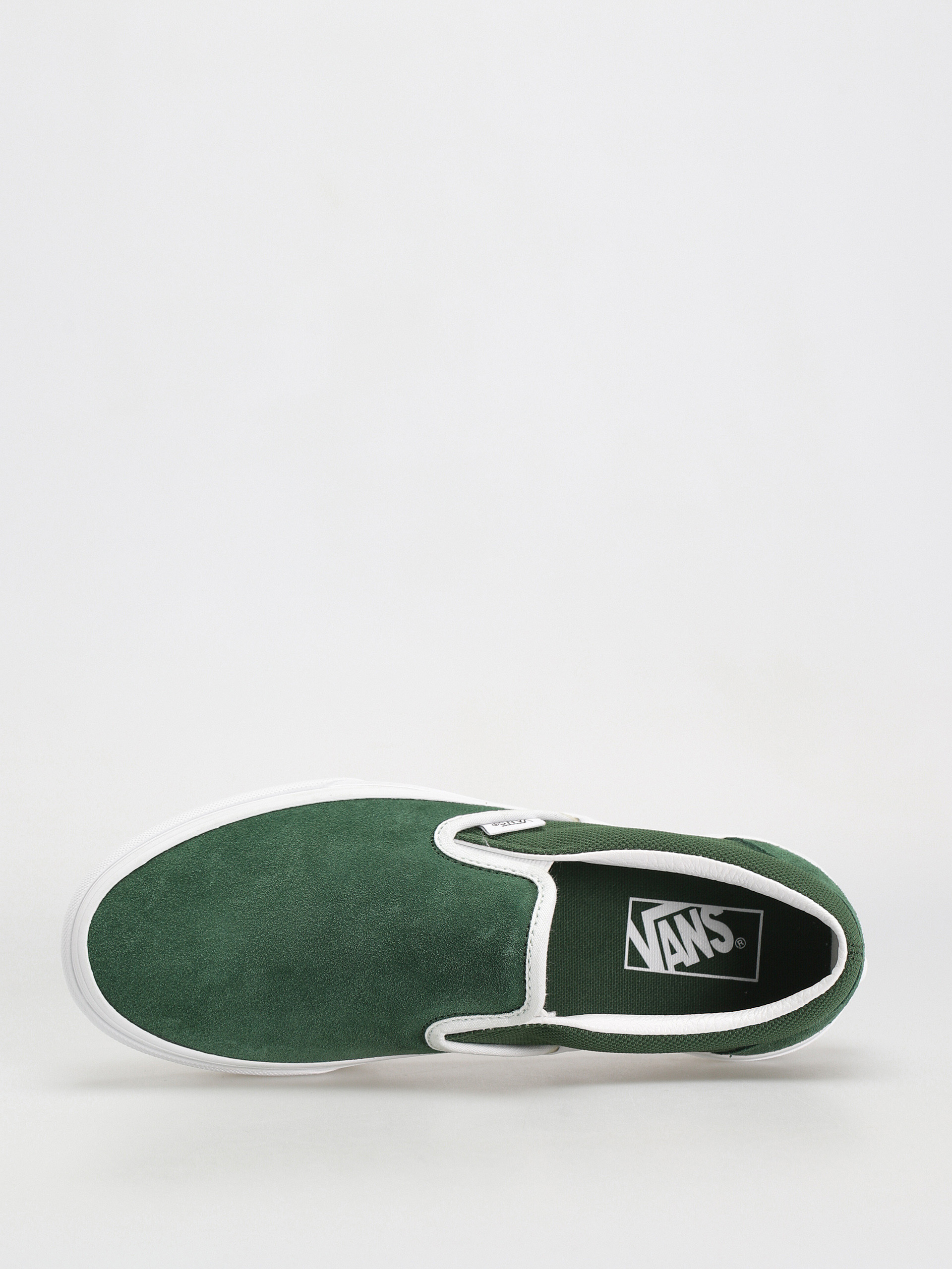 Vans Classic Slip On Shoes (vans club green/white)