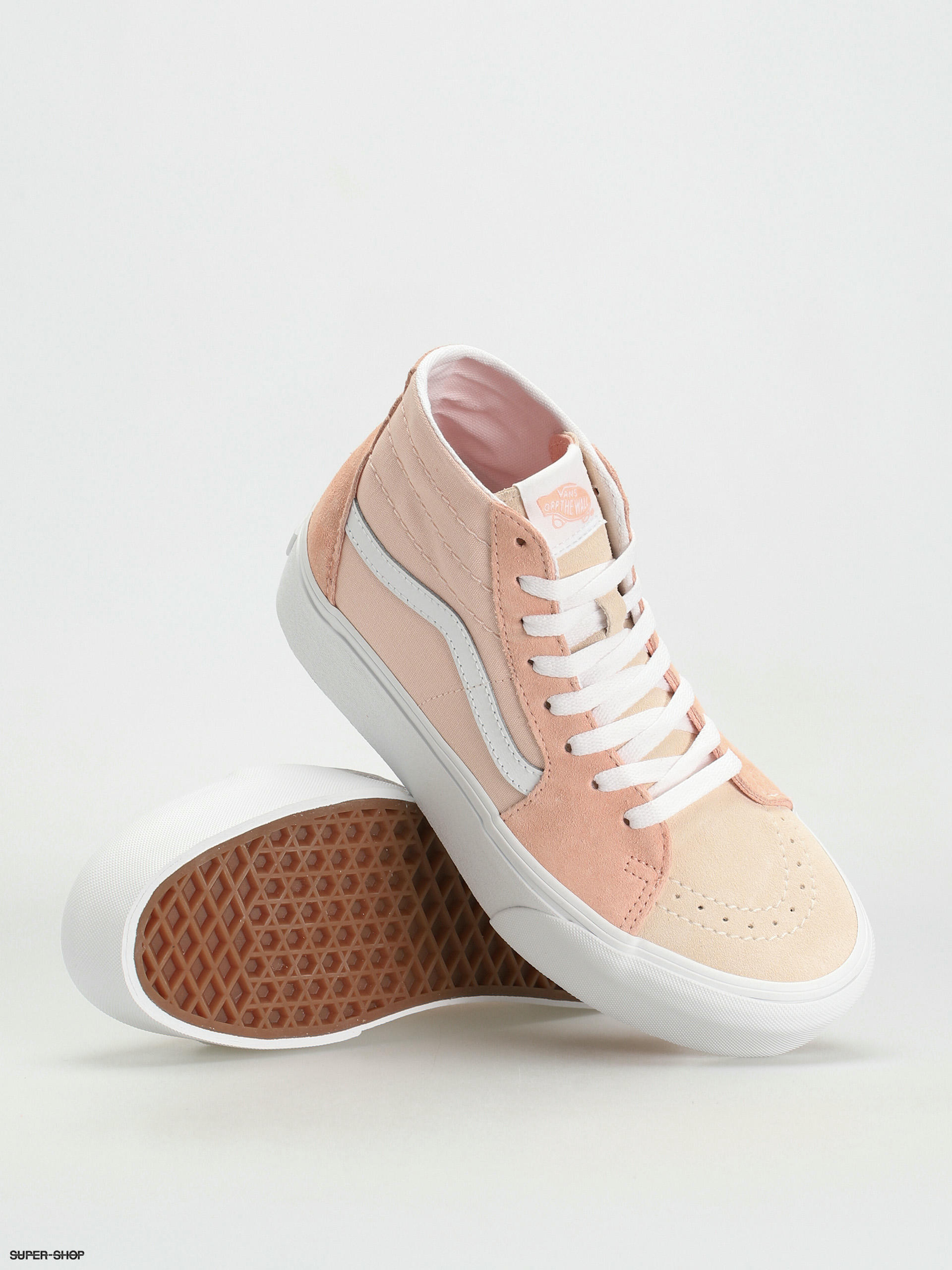 Peach blush clearance vans sk8 hi