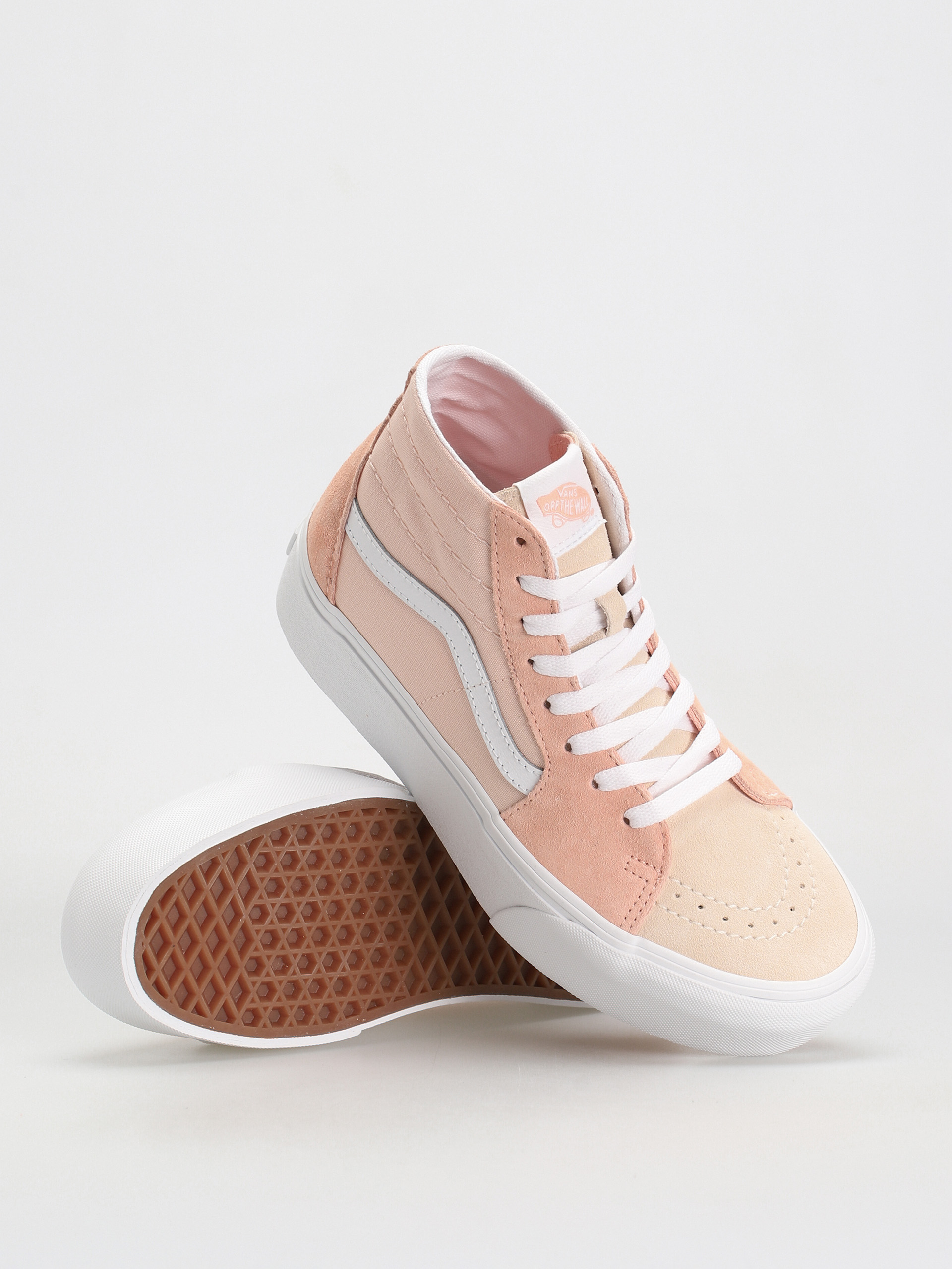 Vans Sk8 Hi Tapered Stackform Shoes Wmn (color block peach)