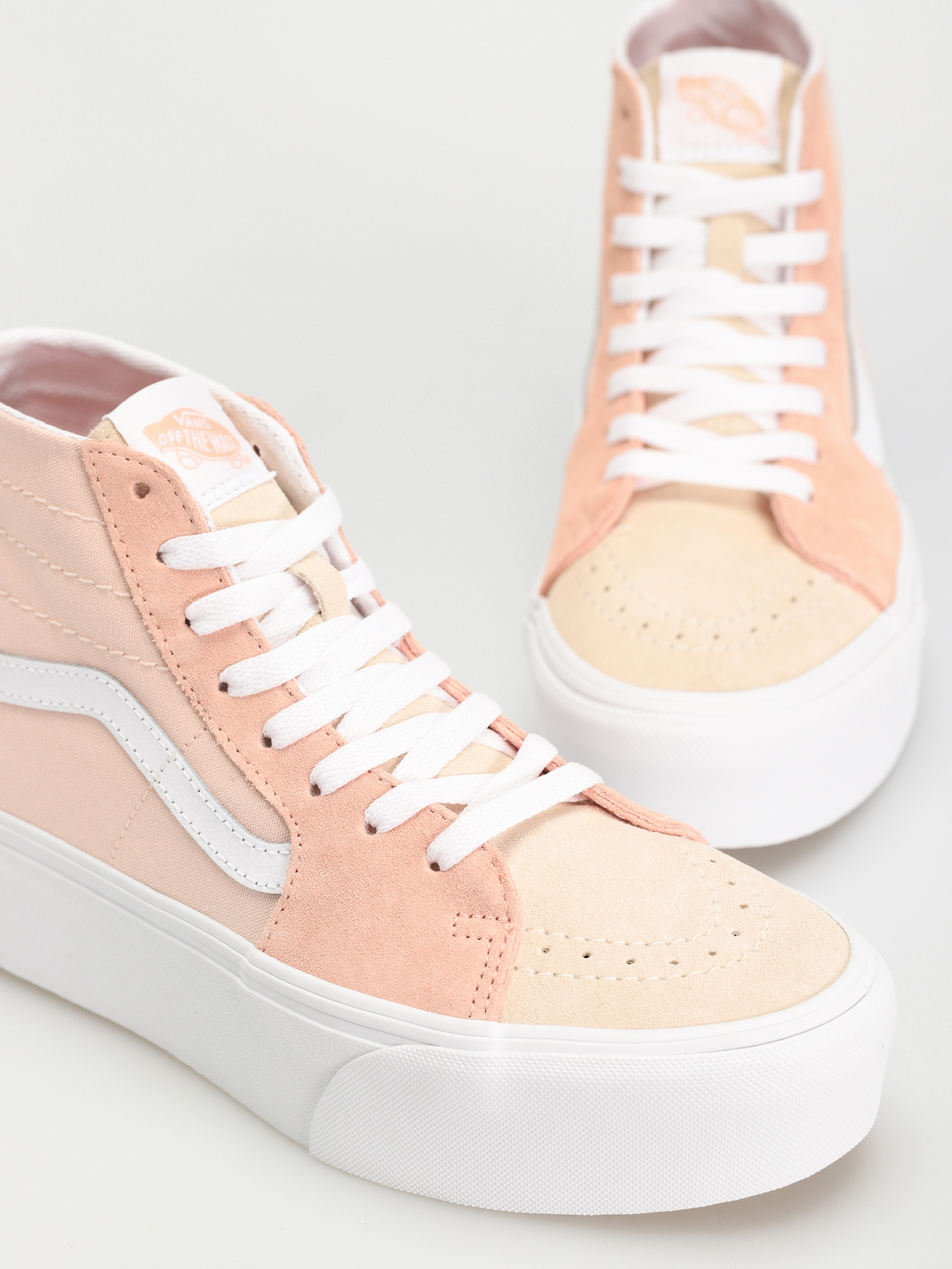 Vans Sk8 Hi Tapered Stackform Shoes Wmn (color block peach)