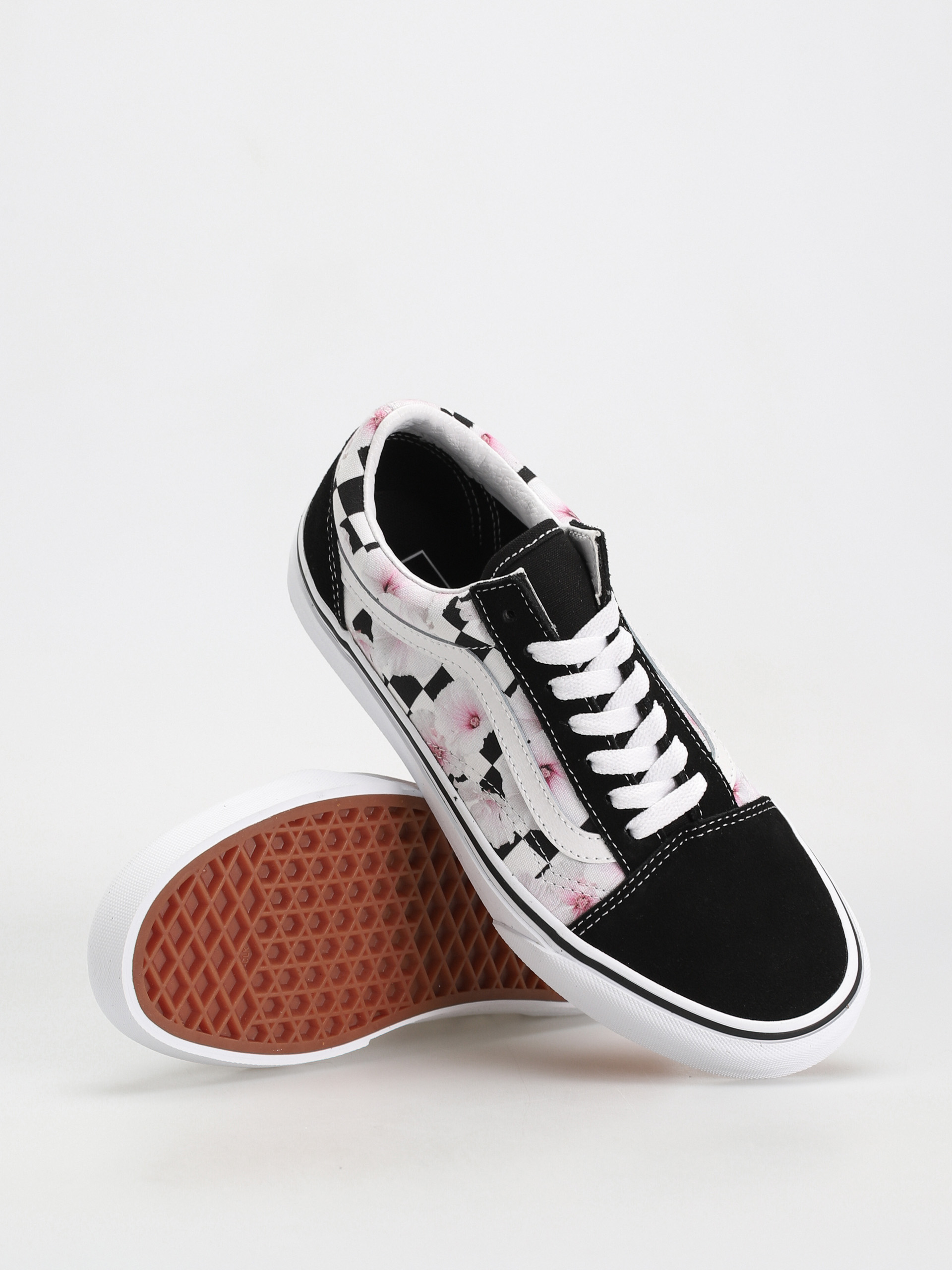Vans Old Skool Shoes Wmn (hibiscus checkerboard black)