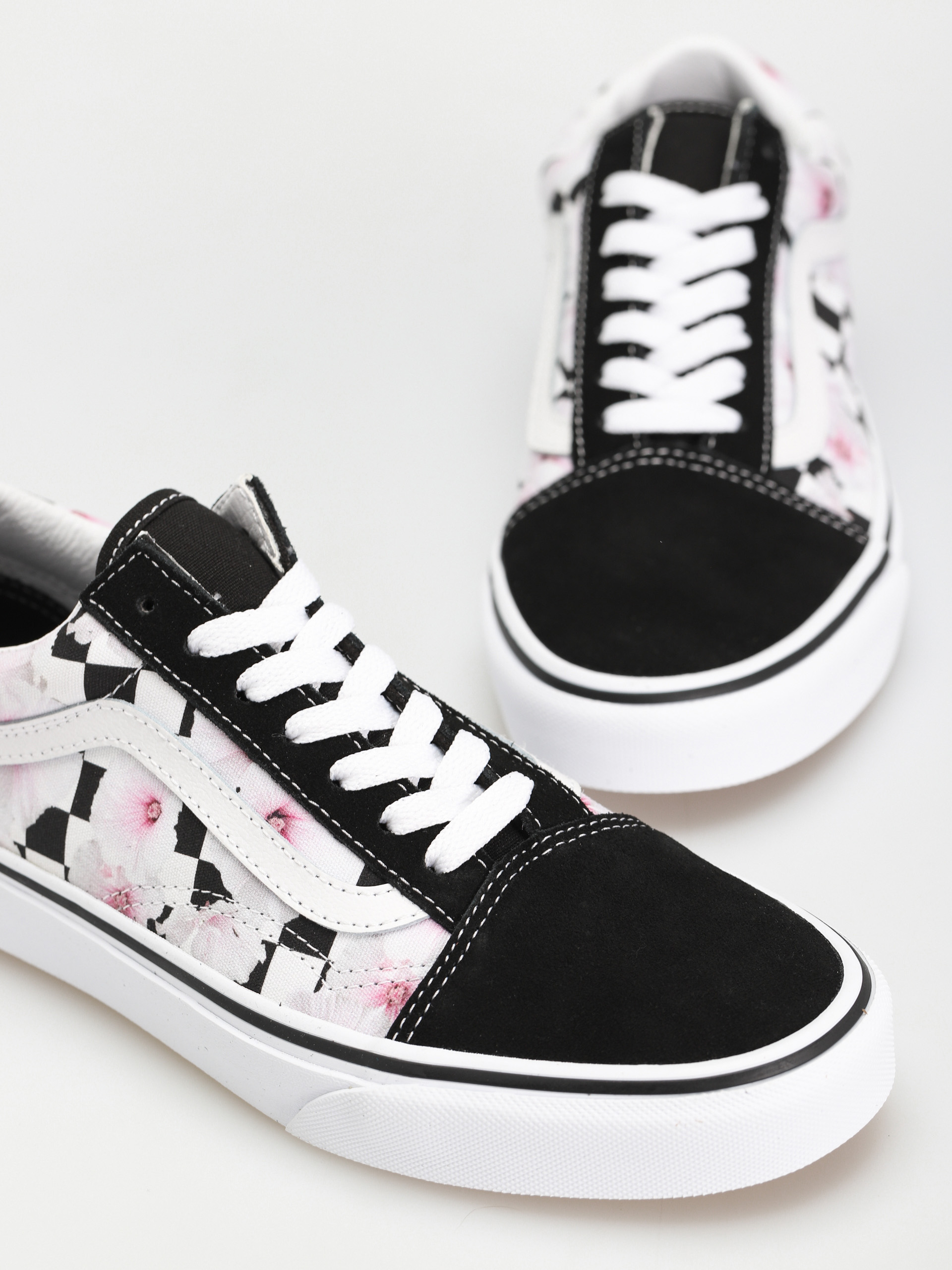 Vans Old Skool Shoes Wmn (hibiscus checkerboard black)