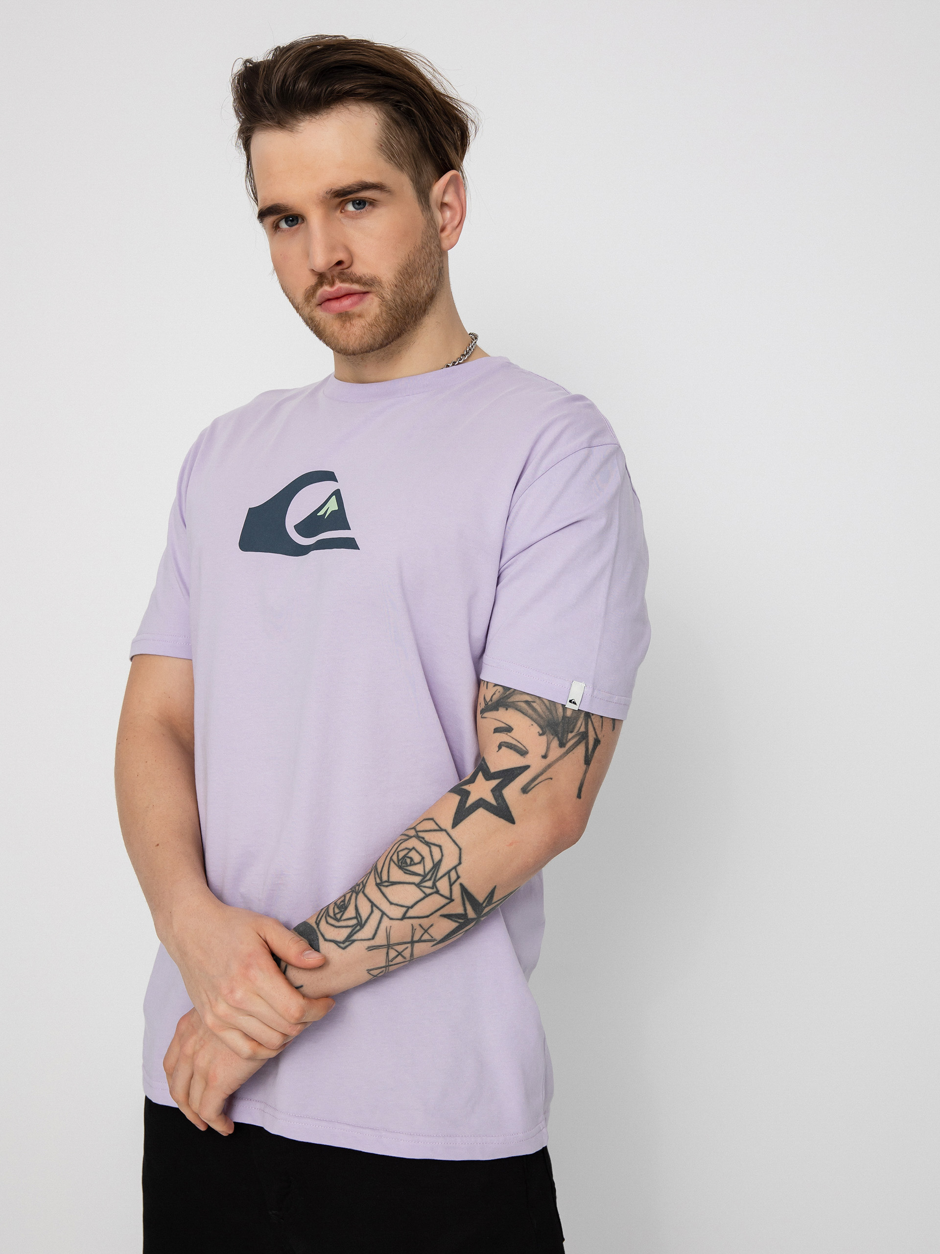 Quiksilver Comp Logo T-shirt (pastel lilac)